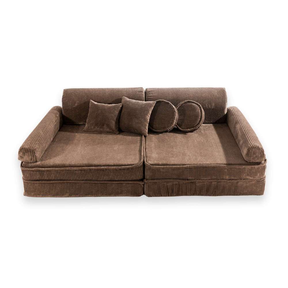 MeowBaby Spielsofa Ästhetik Cord - braun