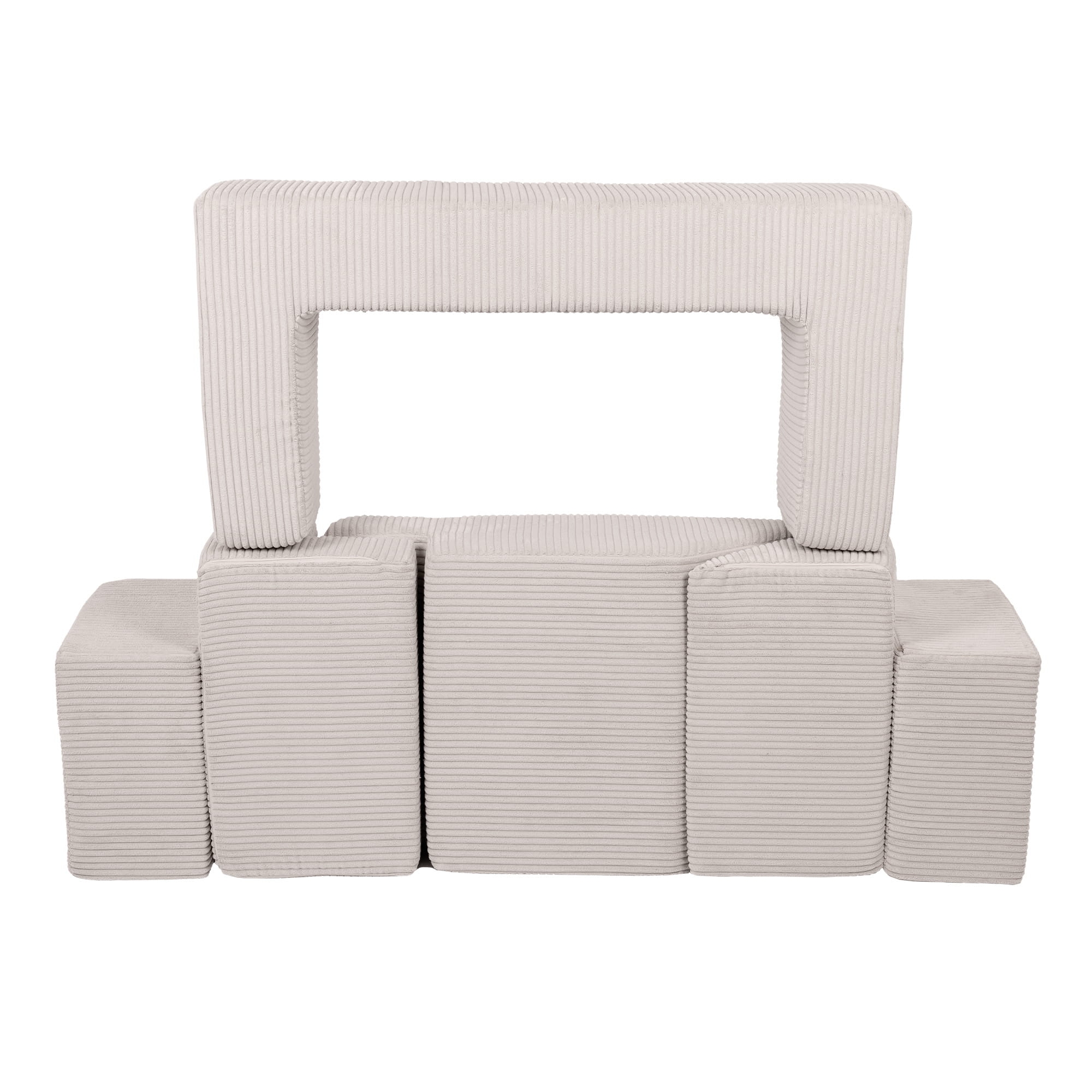 MeowBaby Play Sofa Bricks Aesthetics ecru/beige, 100 balls - custom color selection