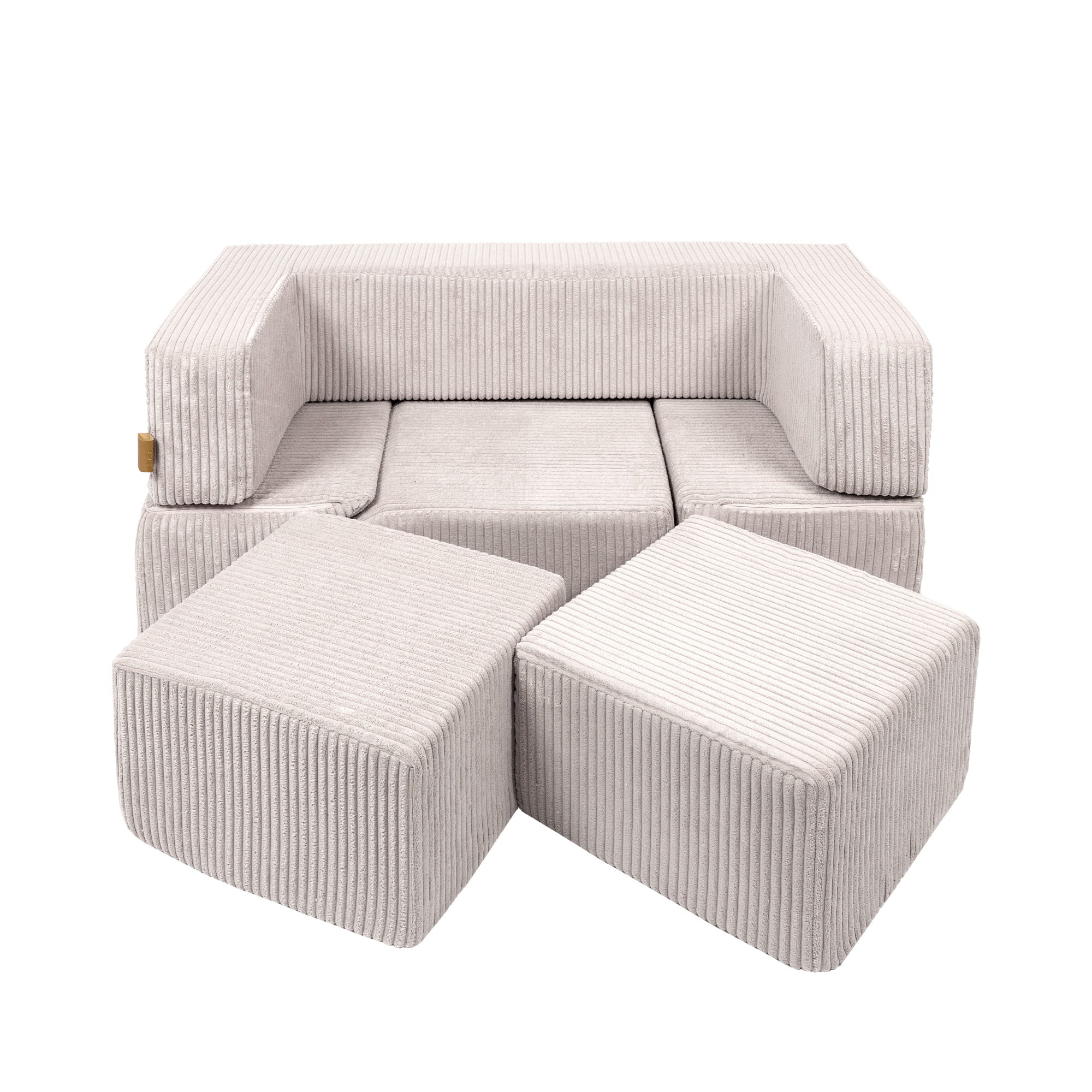 MeowBaby Play Sofa Bricks Aesthetics ecru/beige, 100 balls - custom color selection