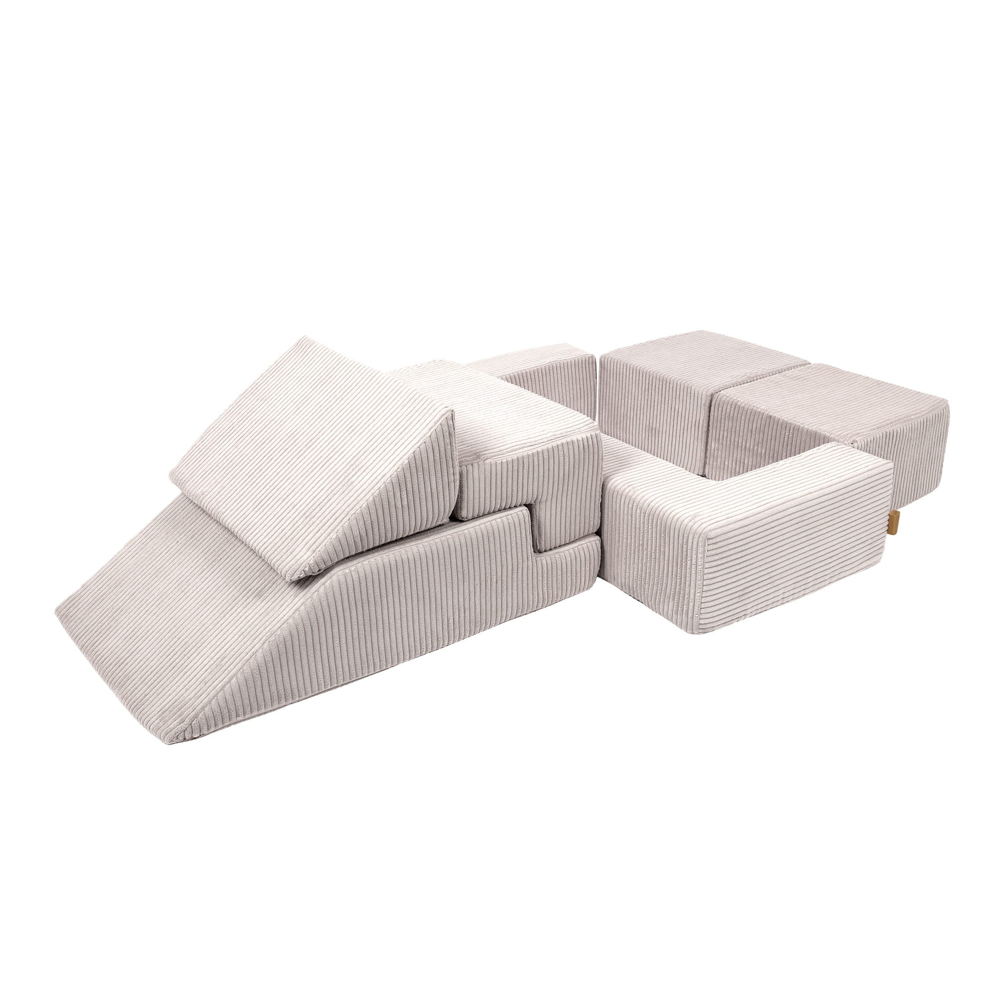 MeowBaby Play Sofa Bricks Aesthetics ecru/beige, 100 balls - custom color selection