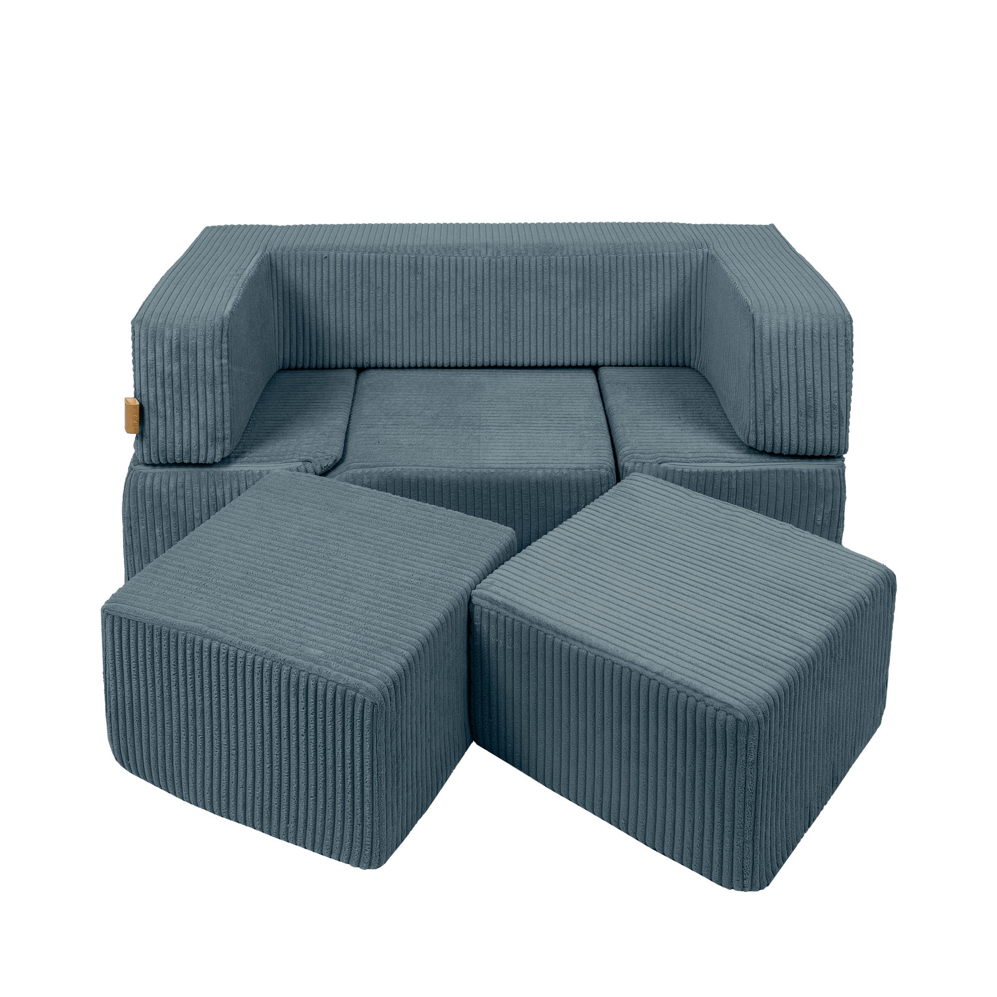 MeowBaby Play Sofa Bricks Aesthetics turquoise, 100 balls - own color selection
