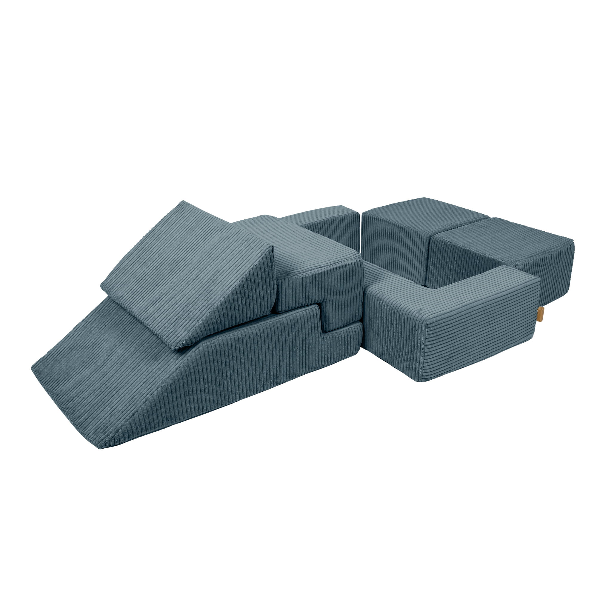 MeowBaby Play Sofa Bricks Aesthetics turquoise, 100 balls - own color selection