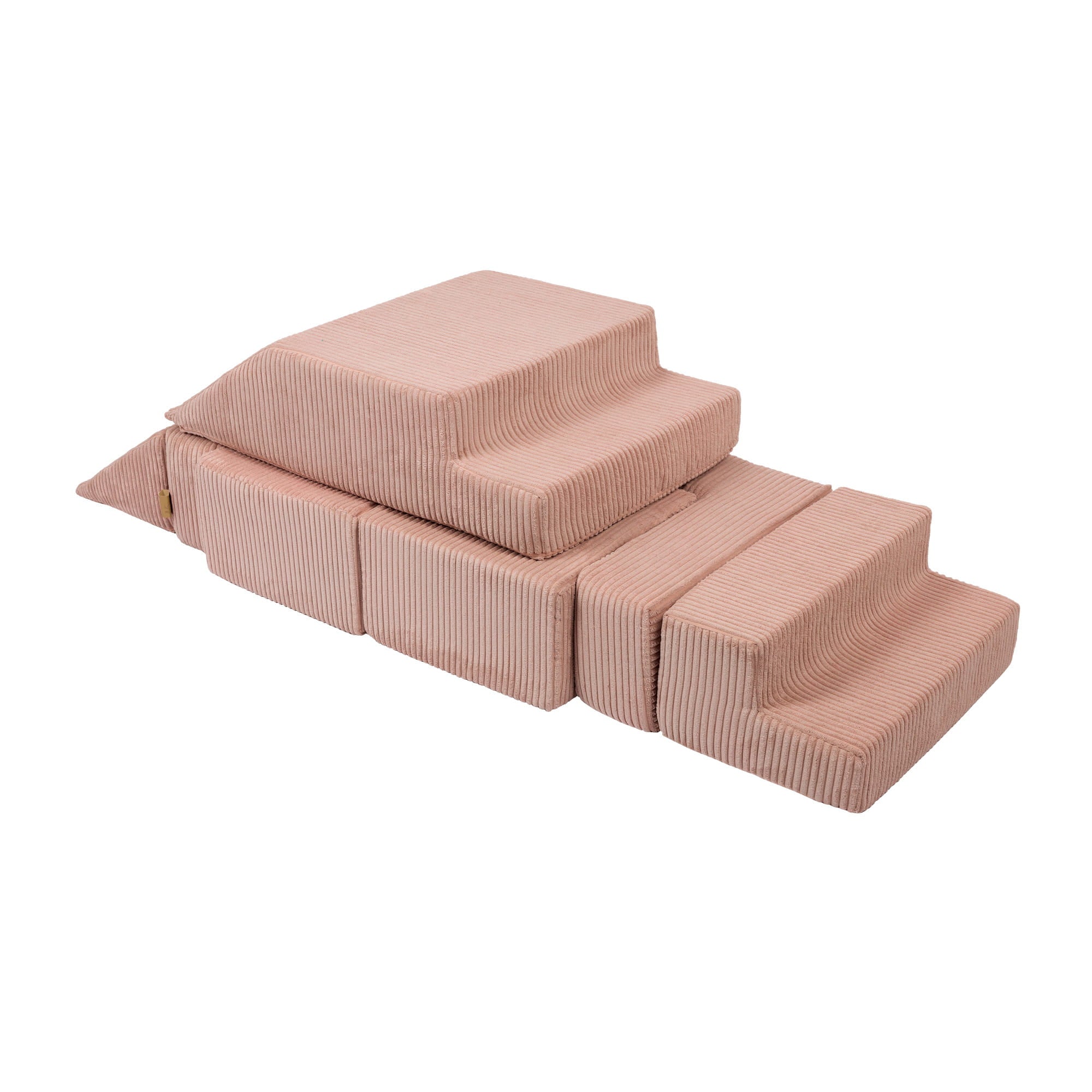 MeowBaby Spielsofa Bricks Ästhetik powder pink, 100 Bälle - eigene Farbauswahl
