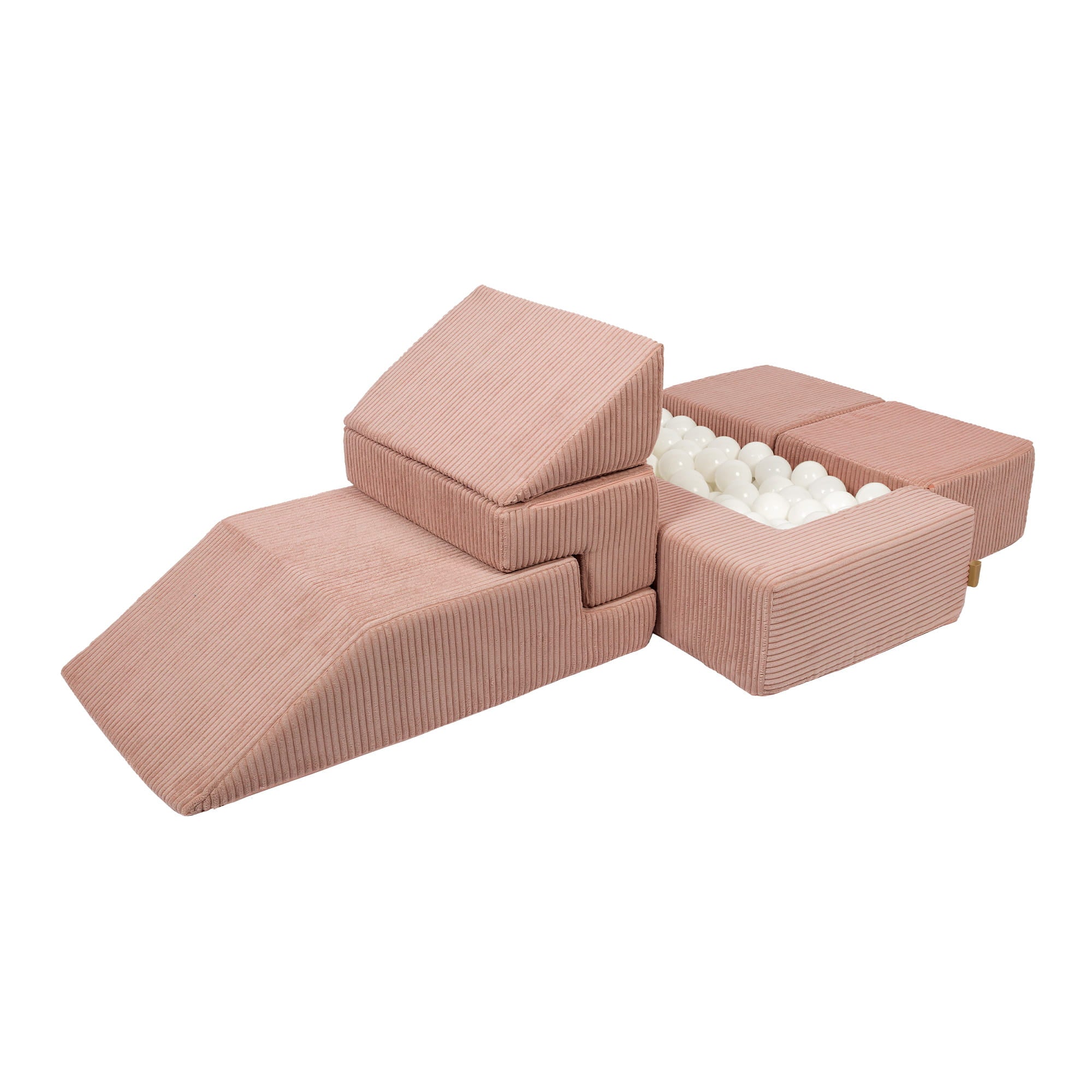 MeowBaby Play Sofa Bricks Aesthetics ecru/beige, 100 balls - custom color selection