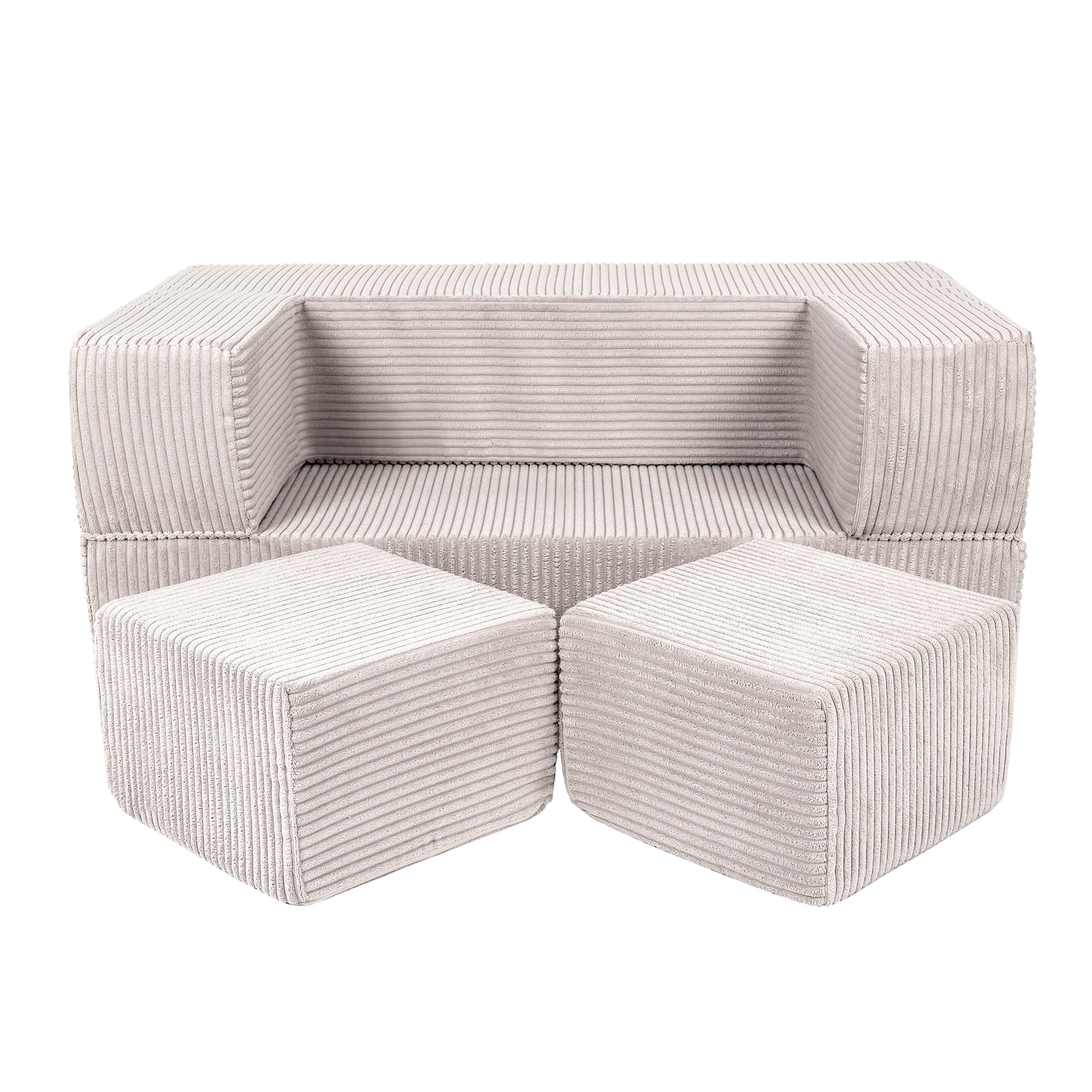 MeowBaby Play Sofa Cube Aesthetics - ecru/beige