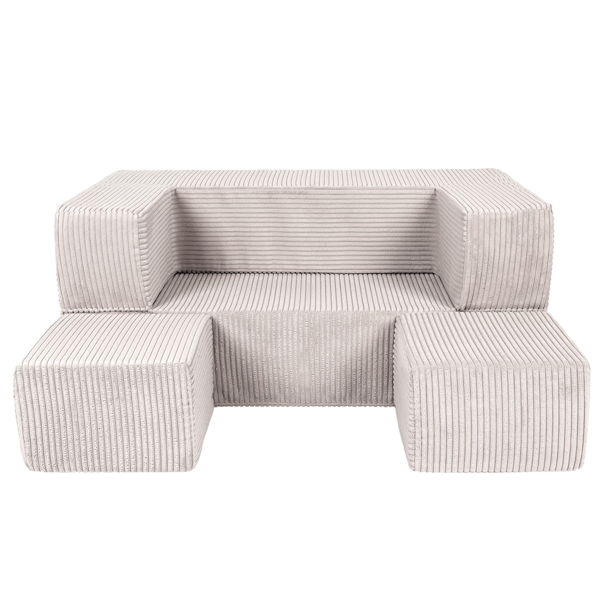 MeowBaby Play Sofa Cube Aesthetics - ecru/beige