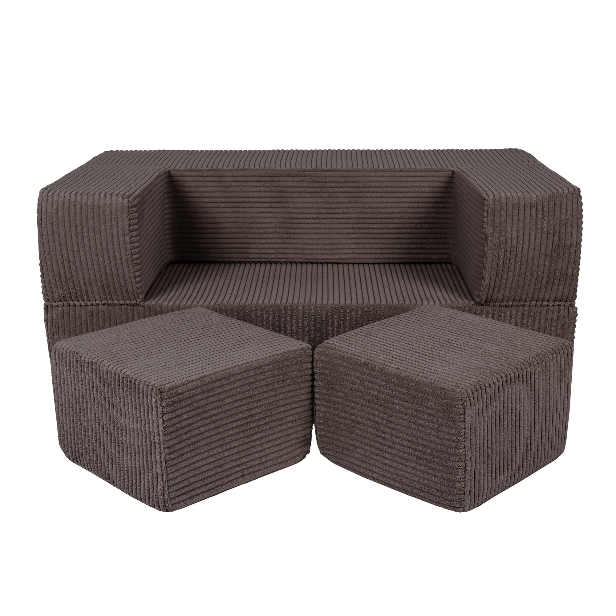 MeowBaby Play Sofa Cube Aesthetics - ecru/beige