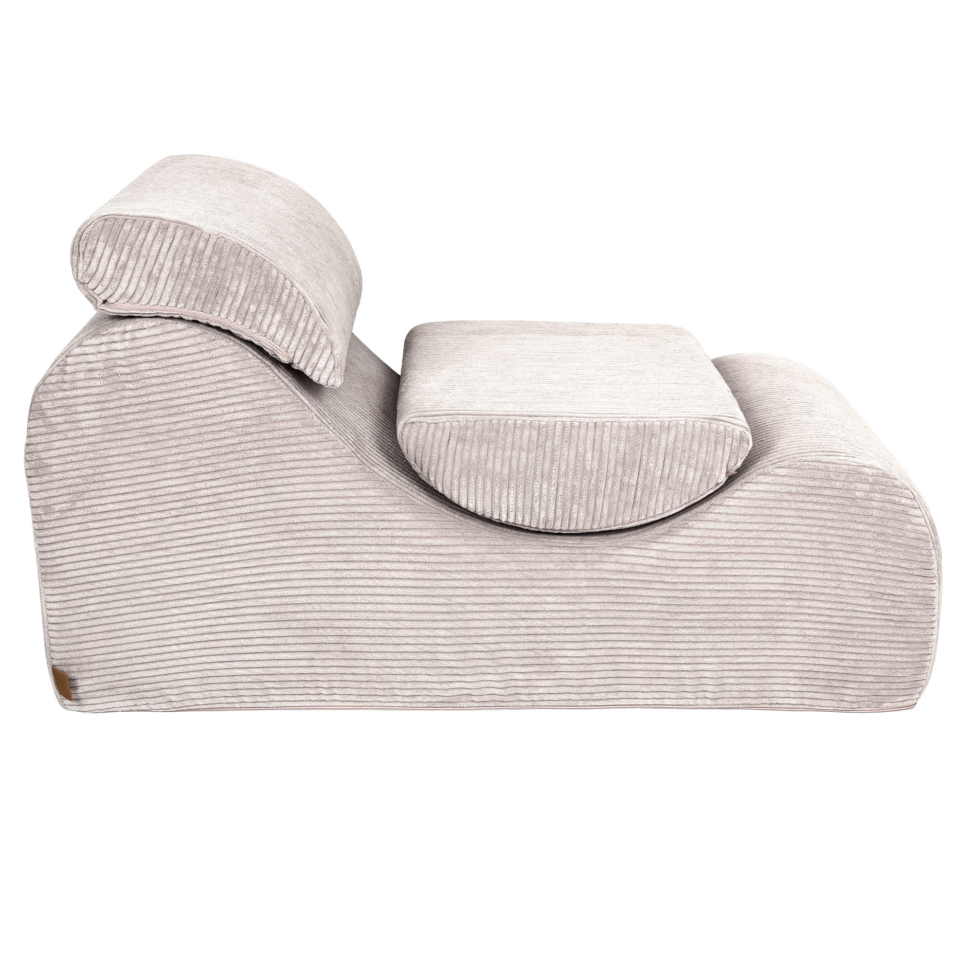 MeowBaby Sitzsack Wave Lounger Aesthetic - ecru/beige