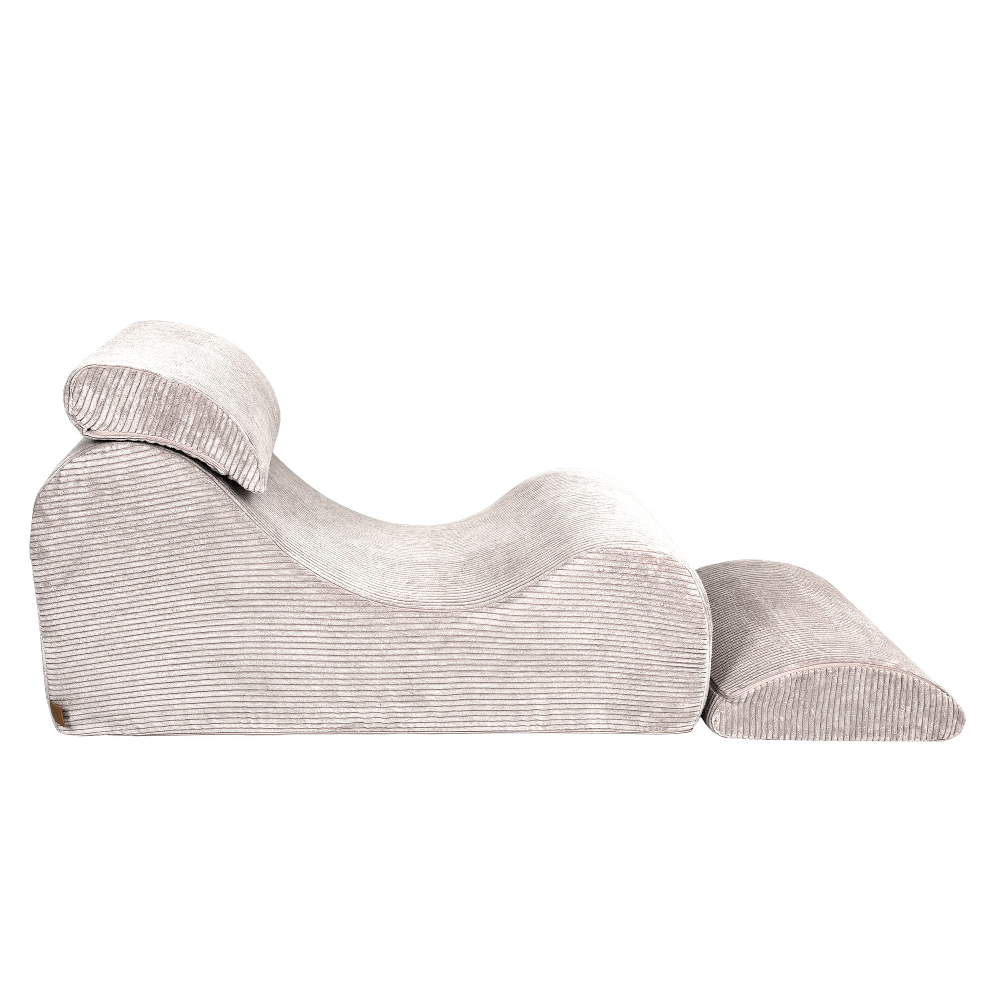 MeowBaby Sitzsack Wave Lounger Aesthetic - ecru/beige