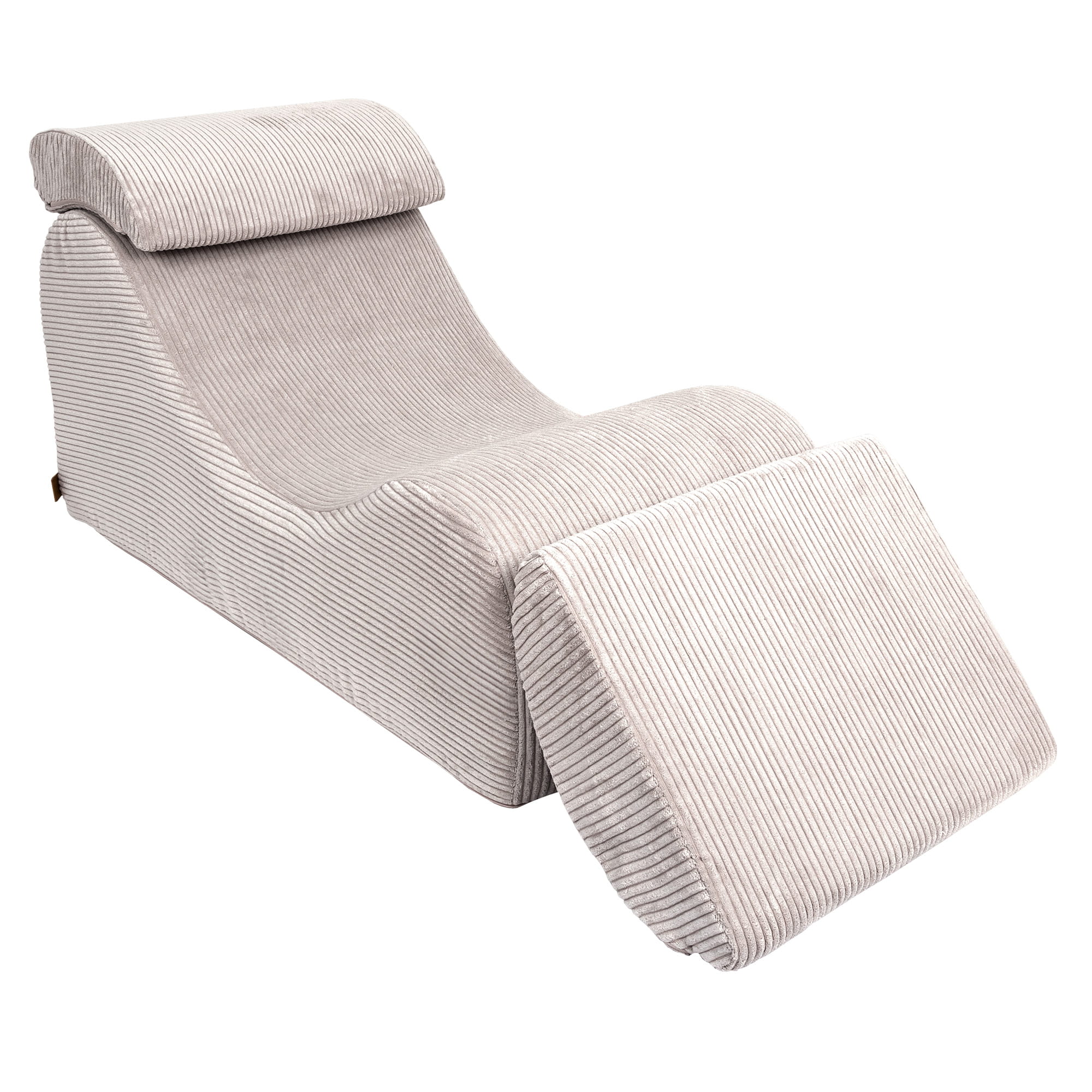 MeowBaby Sitzsack Wave Lounger Aesthetic - ecru/beige