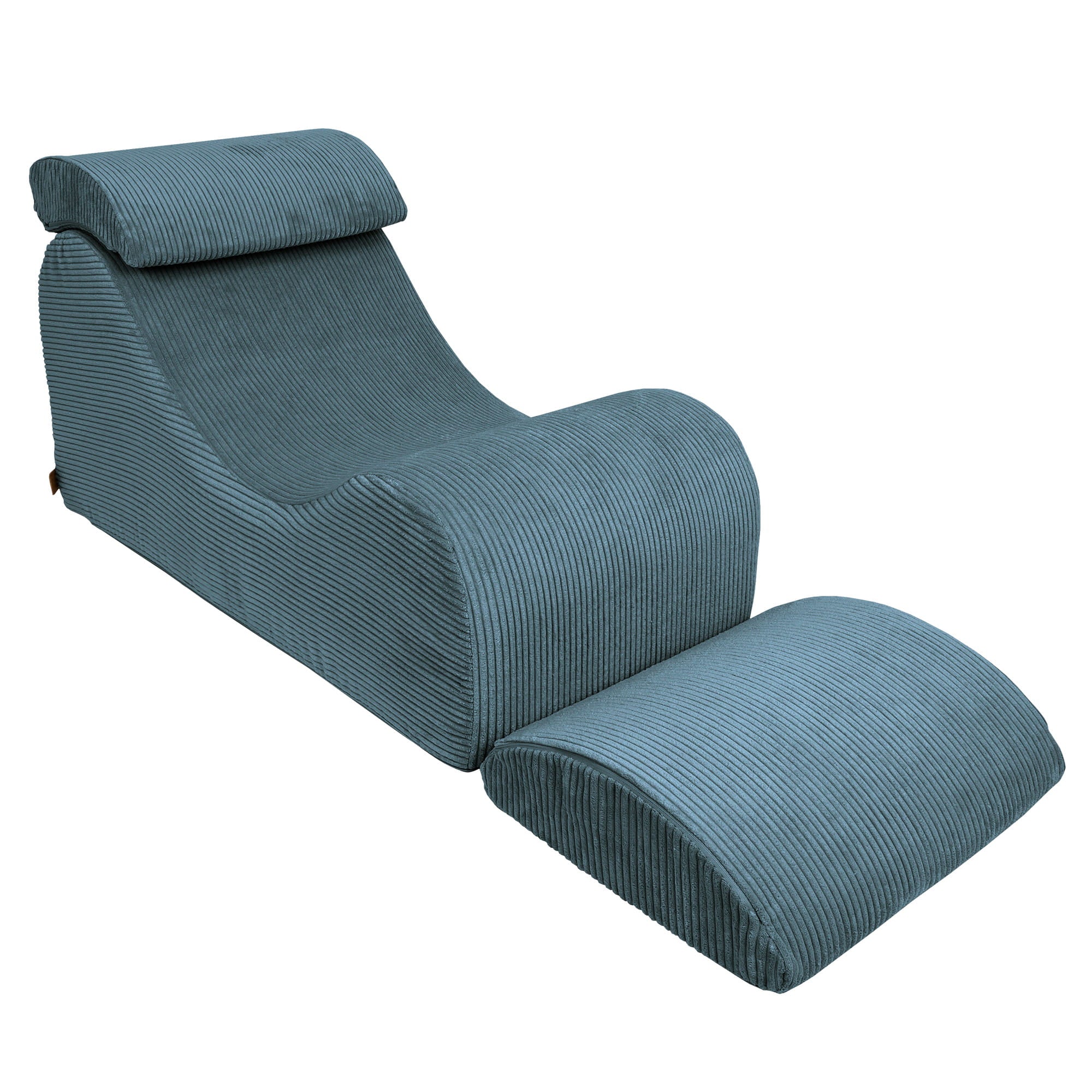 MeowBaby Sitzsack Wave Lounger Aesthetic - türkis