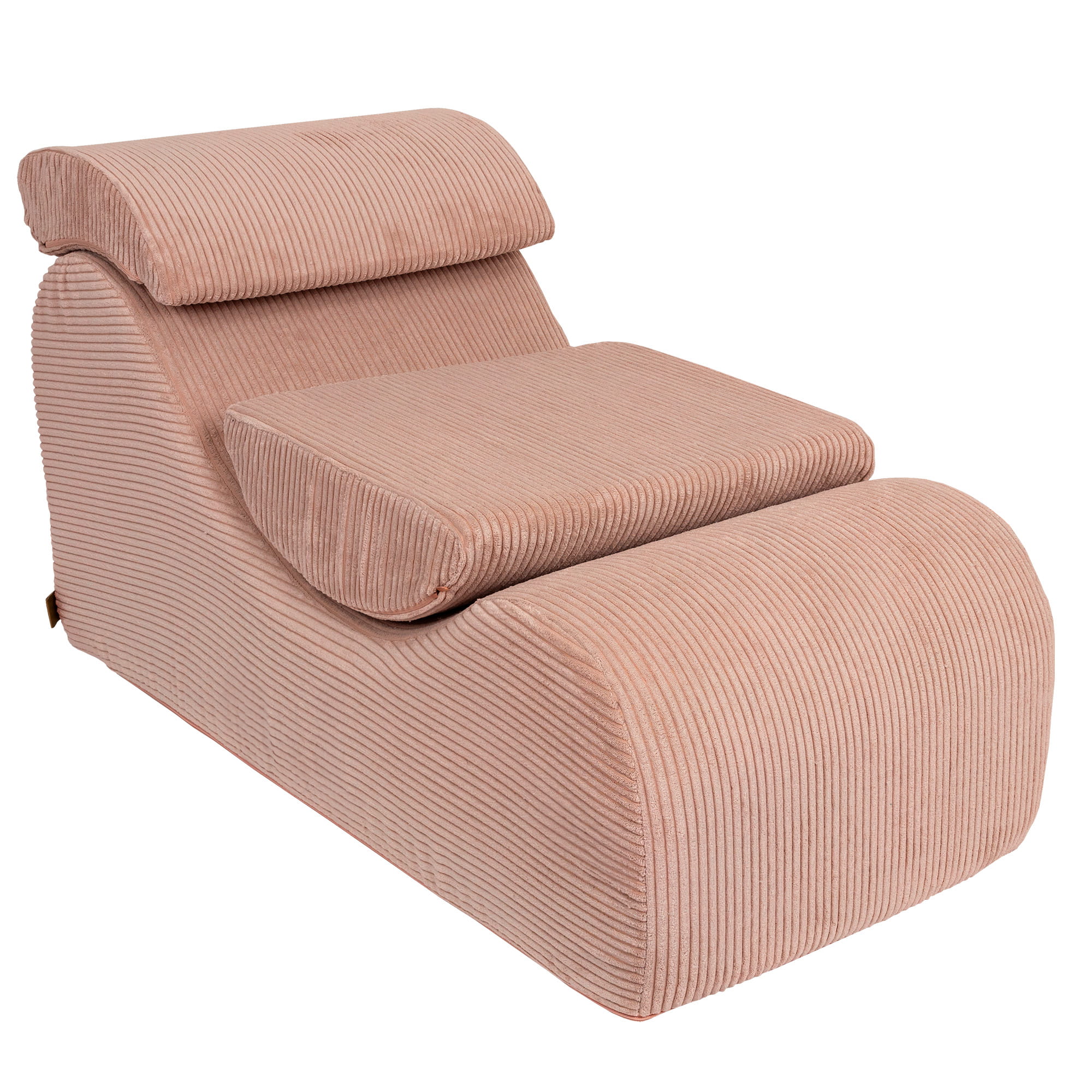 MeowBaby Sitzsack Wave Lounger Aesthetic - powder pink
