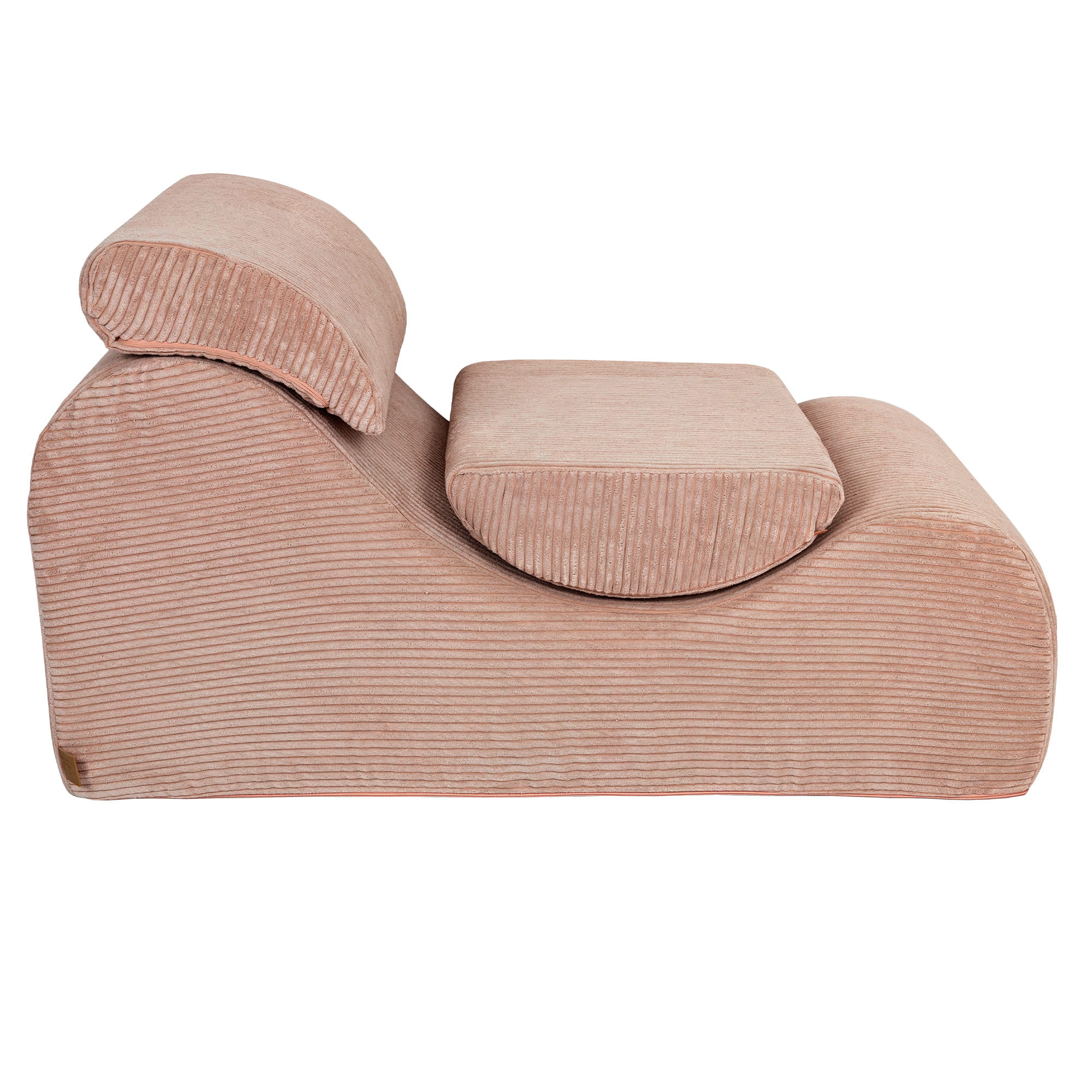 MeowBaby Sitzsack Wave Lounger Aesthetic - powder pink