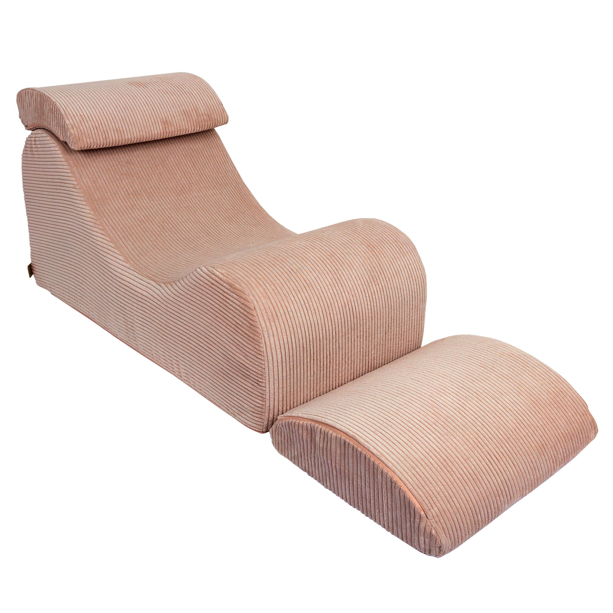 MeowBaby Sitzsack Wave Lounger Aesthetic - powder pink