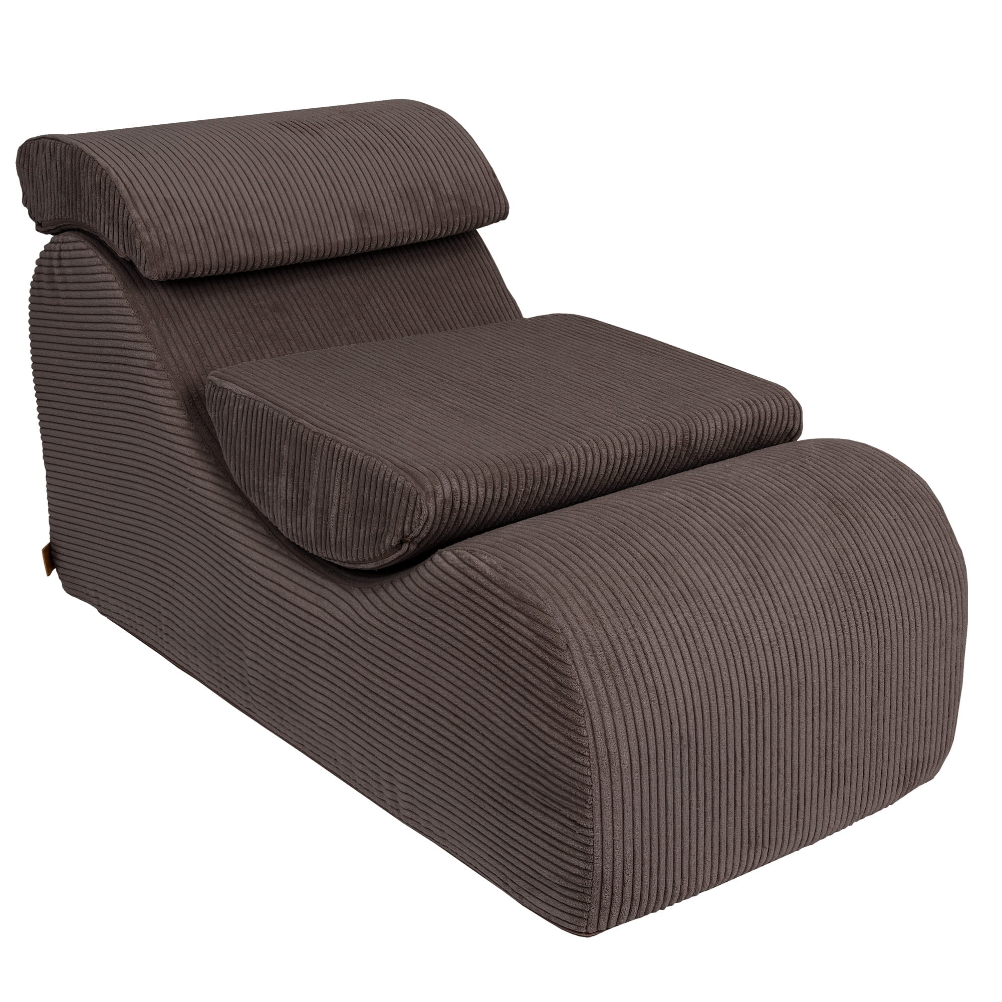 MeowBaby Sitzsack Wave Lounger Aesthetic - braun