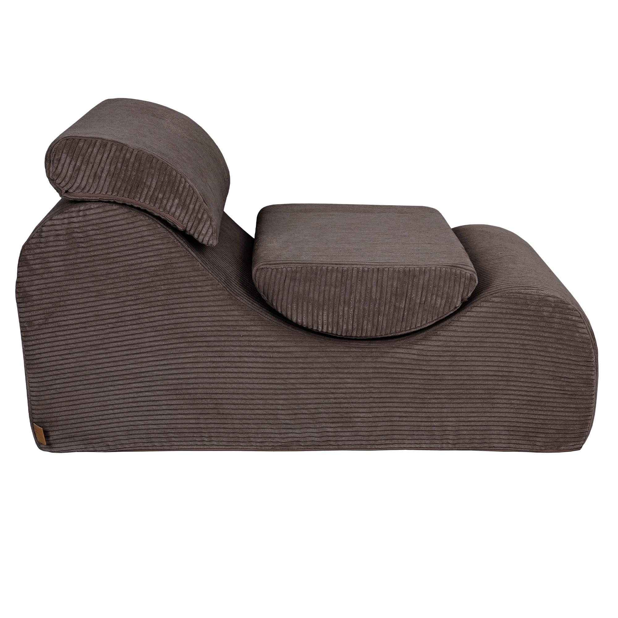 MeowBaby Sitzsack Wave Lounger Aesthetic - braun