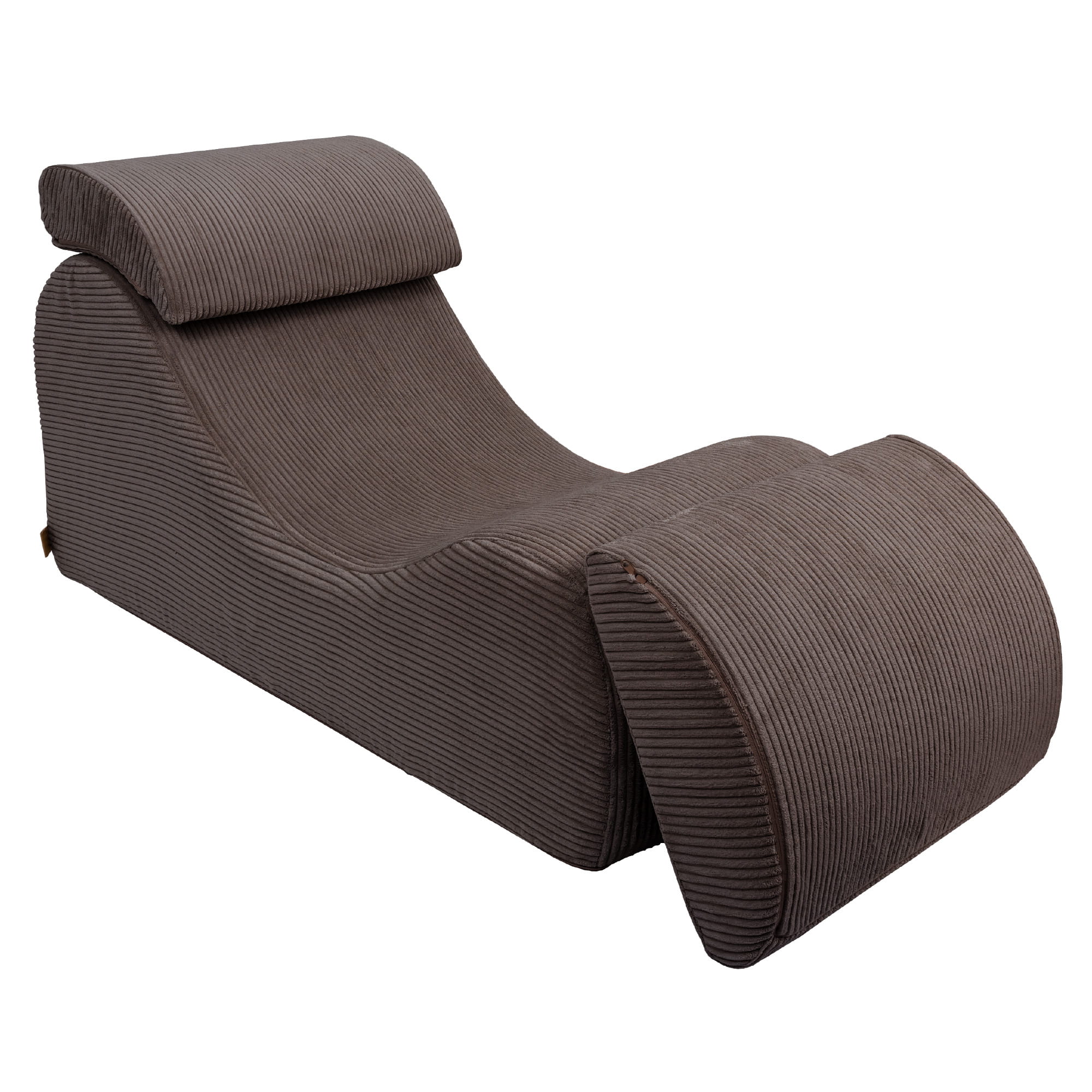 MeowBaby Sitzsack Wave Lounger Aesthetic - braun