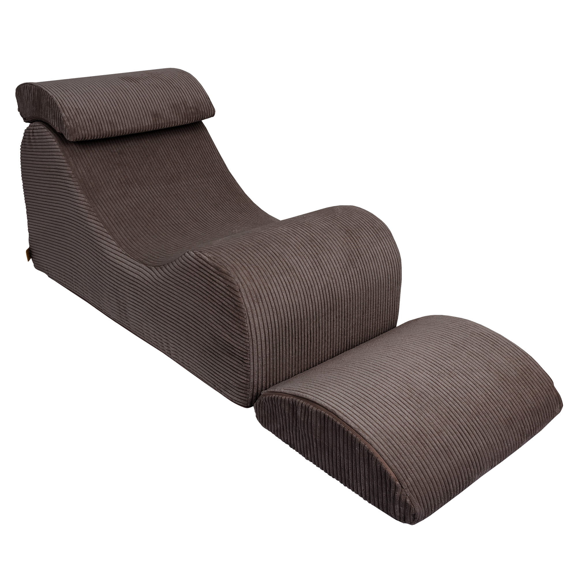 MeowBaby Sitzsack Wave Lounger Aesthetic - braun