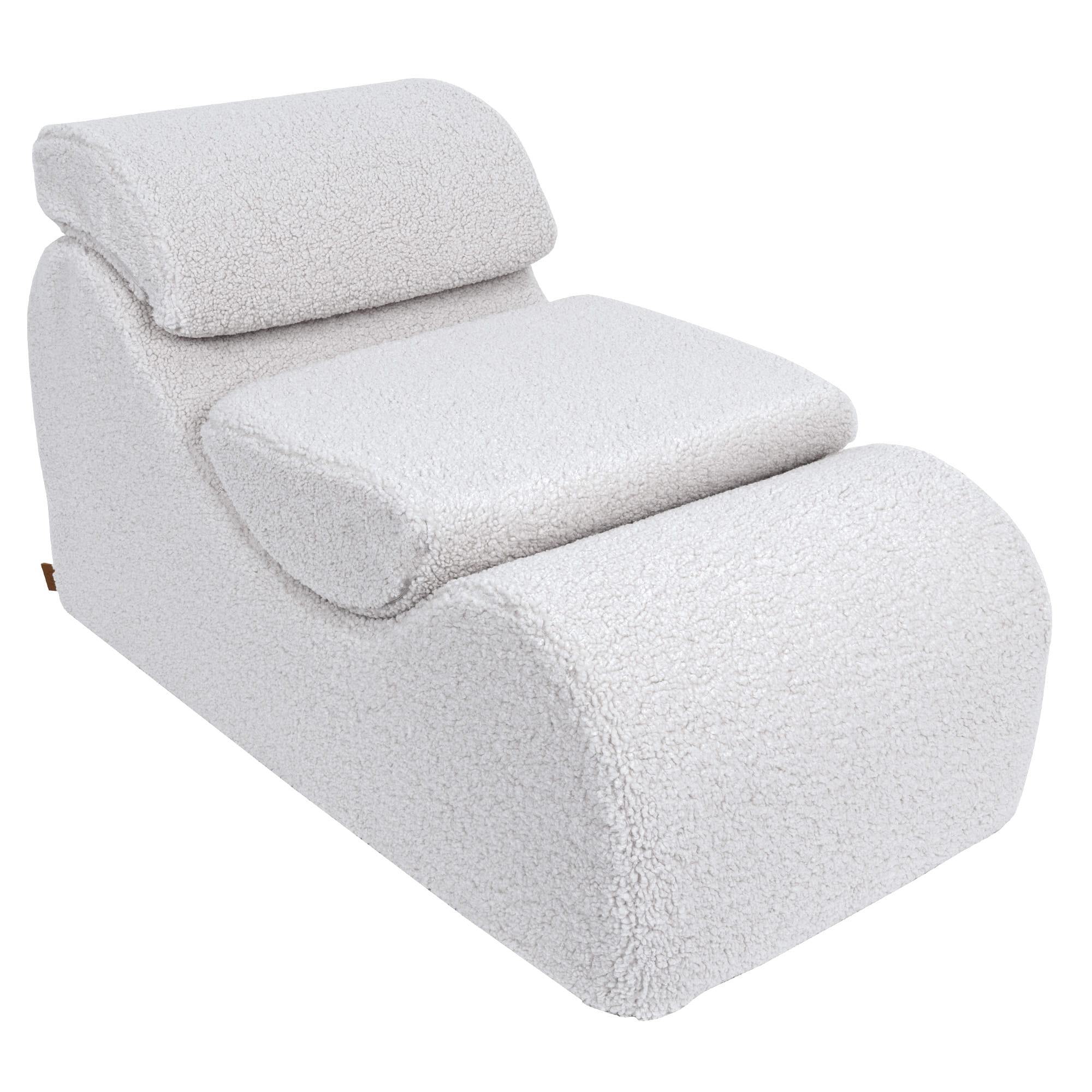 MeowBaby Sitzsack Wave Lounger Bearly - creme/weiß