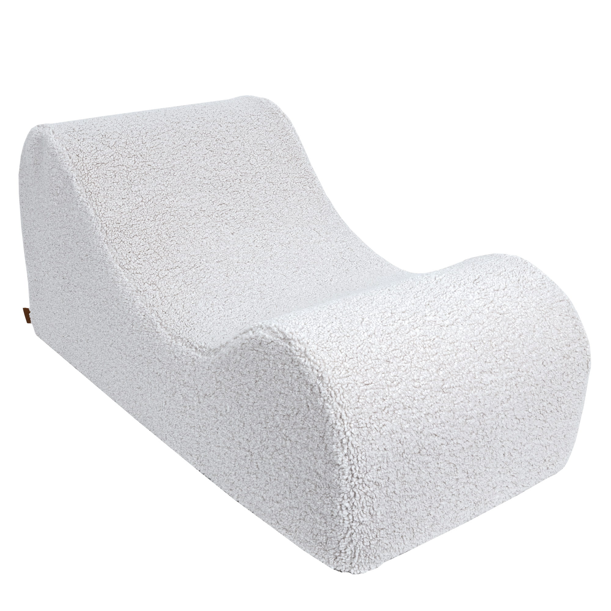 MeowBaby Sitzsack Wave Lounger Bearly - creme/weiß