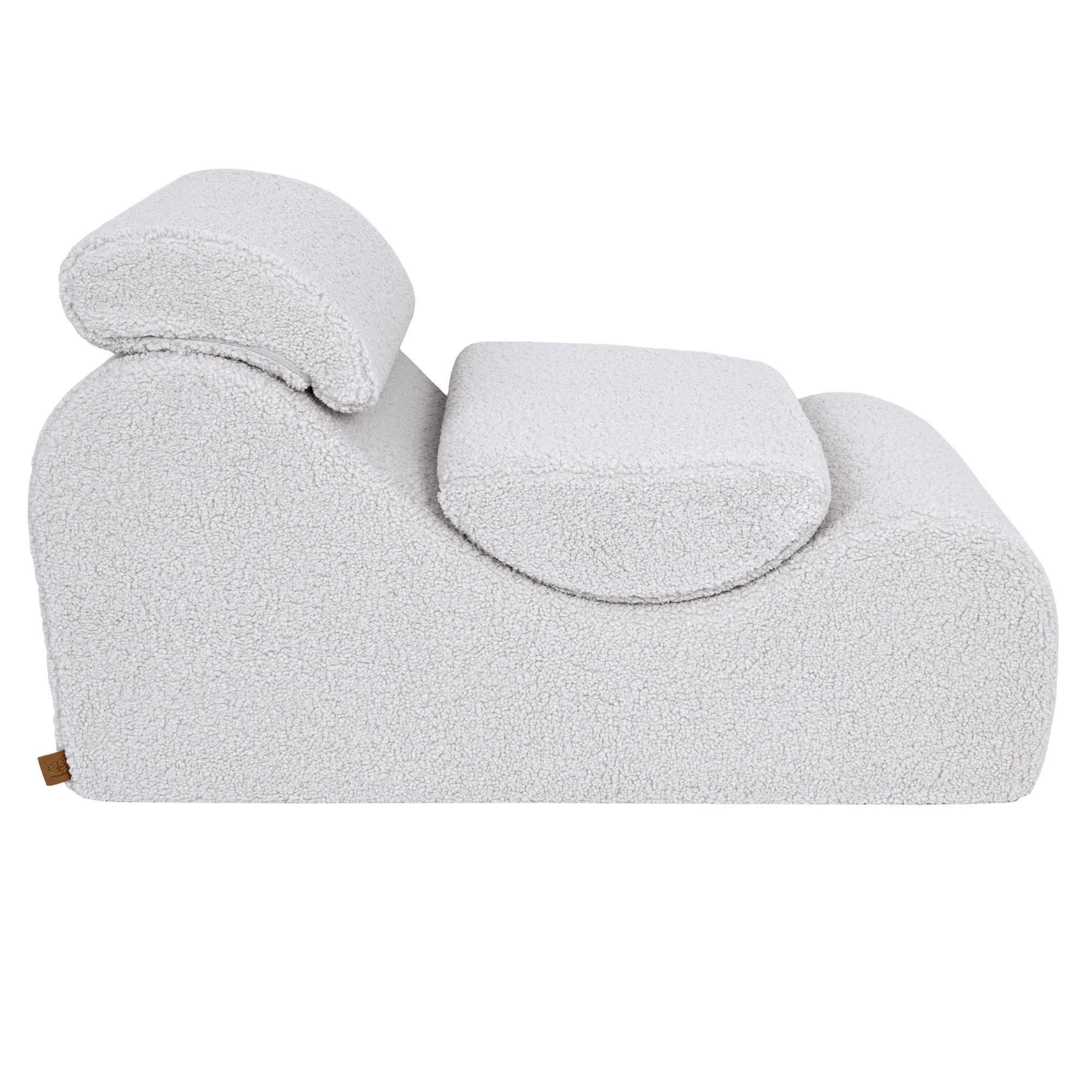 MeowBaby Sitzsack Wave Lounger Bearly - creme/weiß