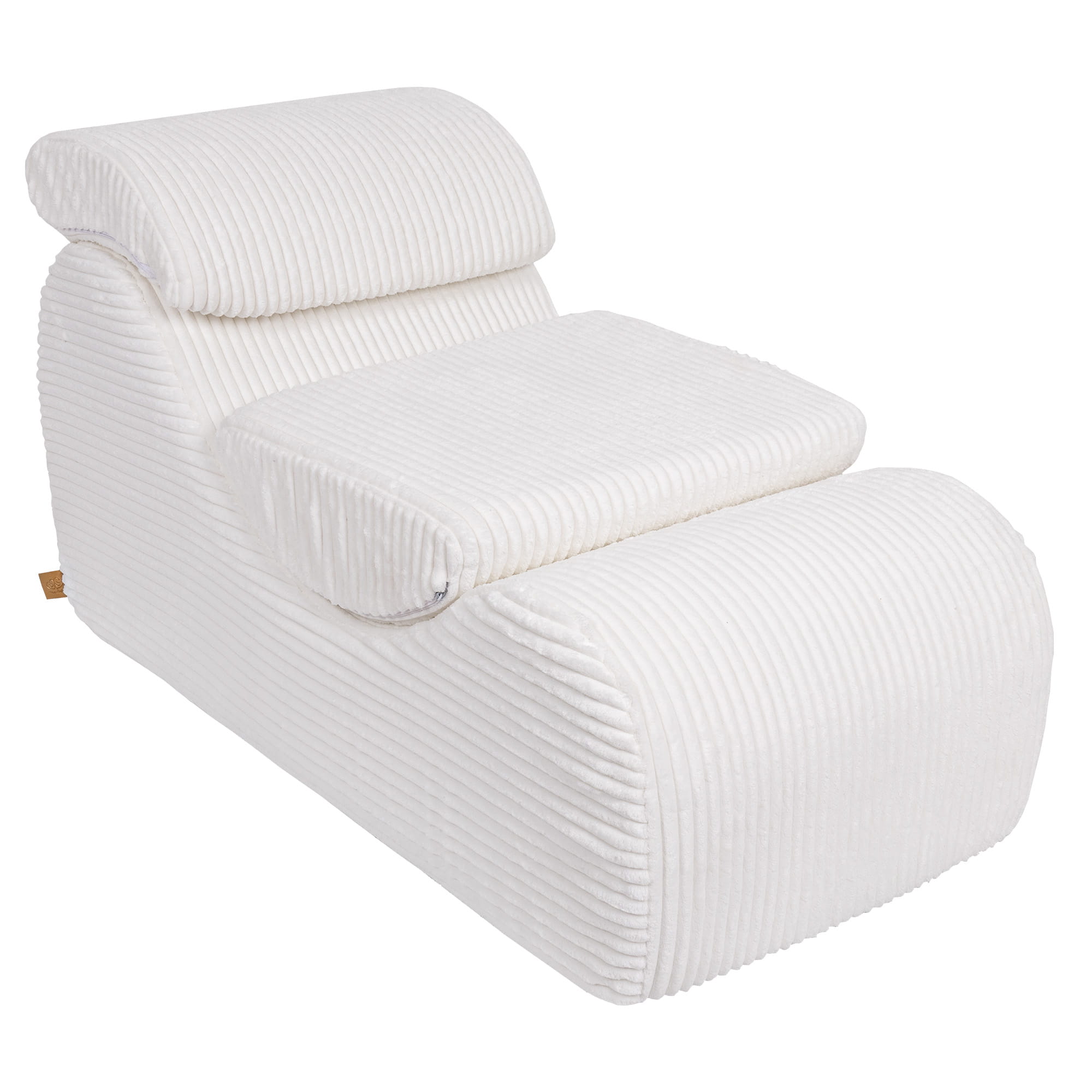 MeowBaby Sitzsack Wave Lounger Churro - creme/weiss