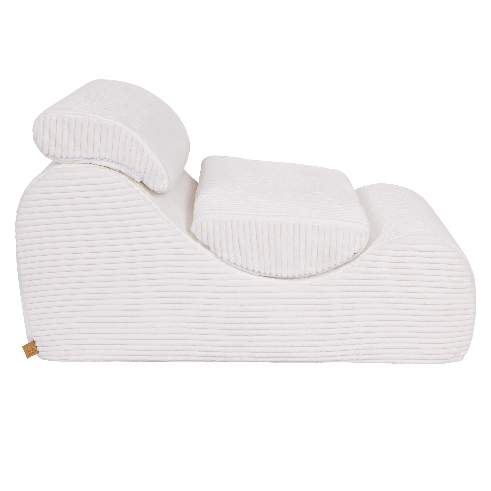 MeowBaby Sitzsack Wave Lounger Churro - creme/weiss
