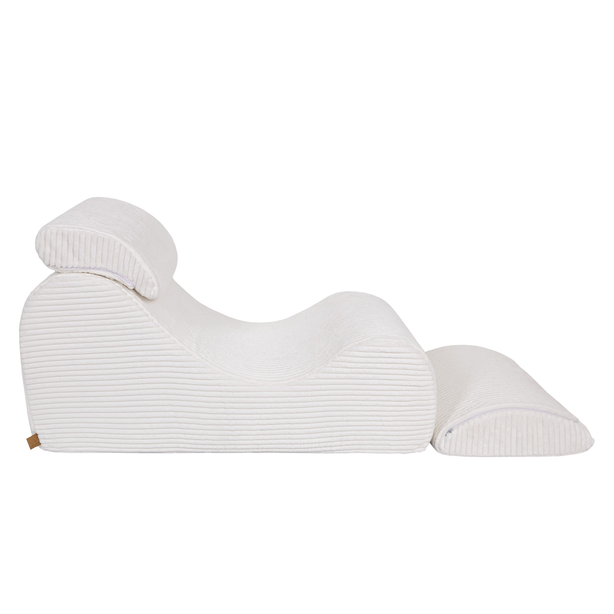 MeowBaby Sitzsack Wave Lounger Churro - creme/weiss