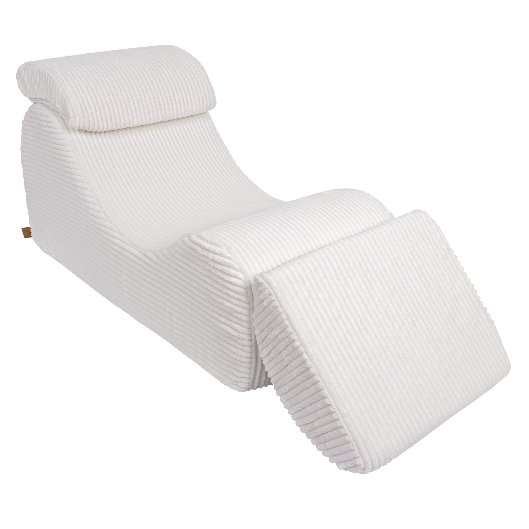 MeowBaby Sitzsack Wave Lounger Churro - creme/weiss