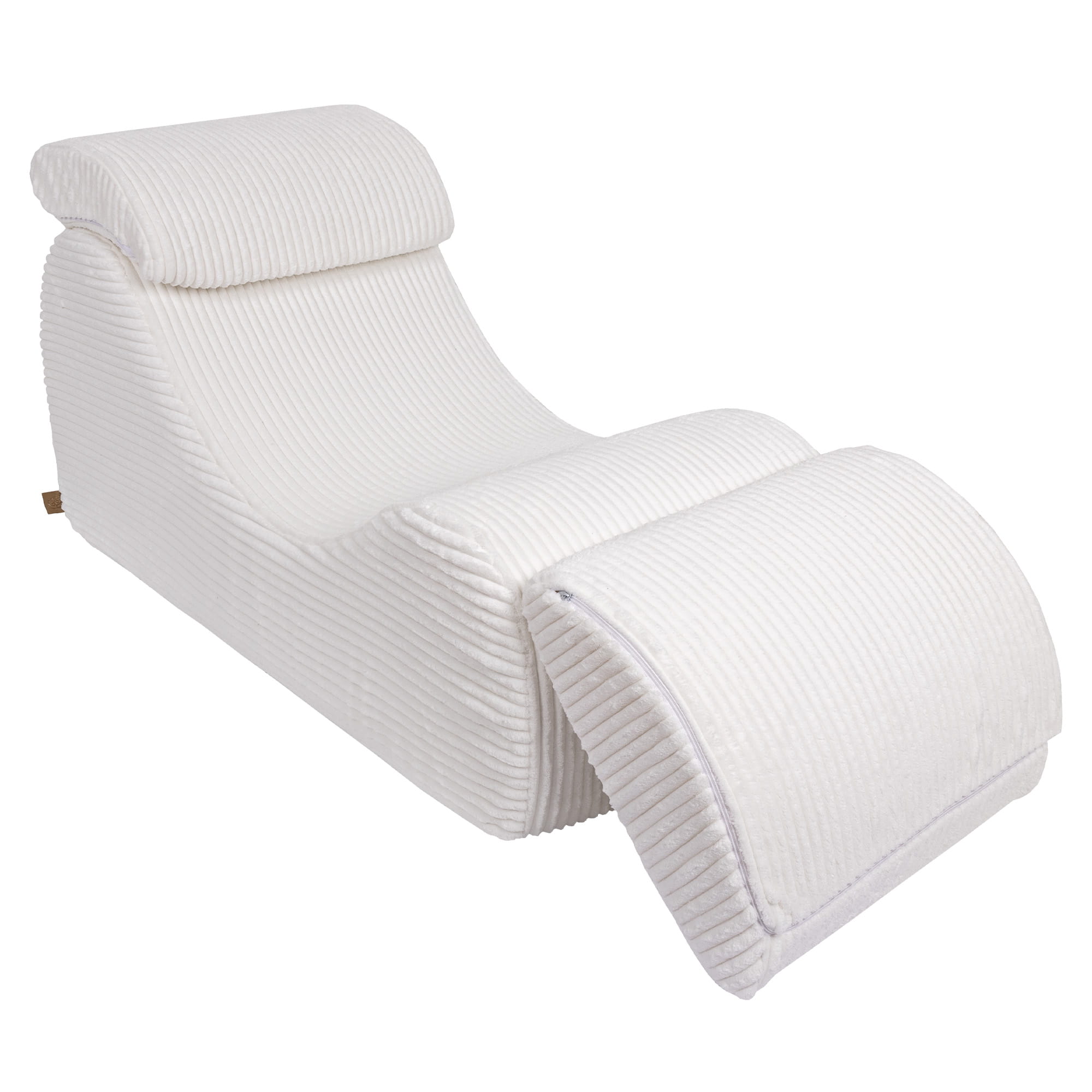 MeowBaby Sitzsack Wave Lounger Churro - creme/weiss