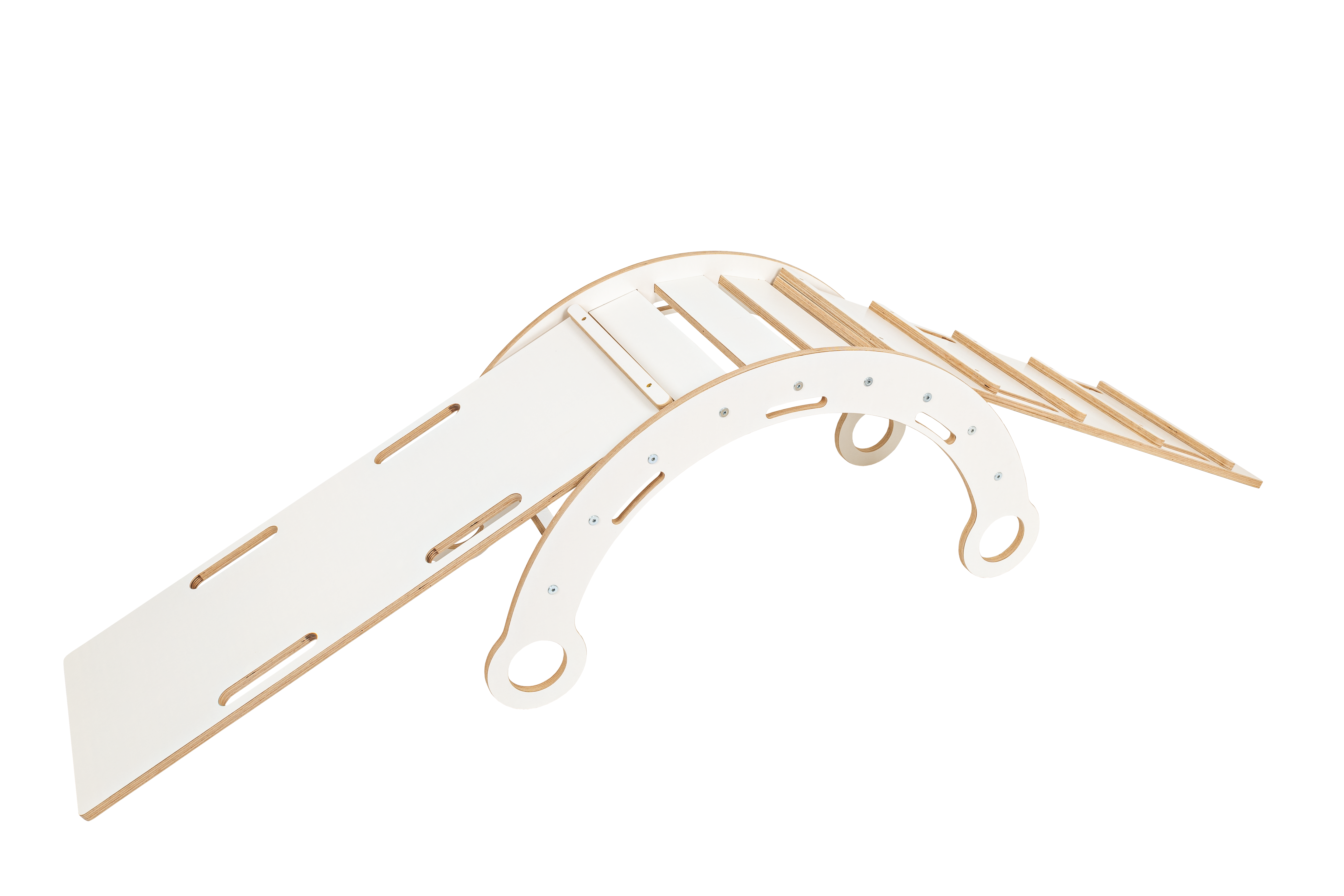 MeowBaby Kletterset - Dream Rocker Balancewippe/Schaukel mit 2 Rutschen