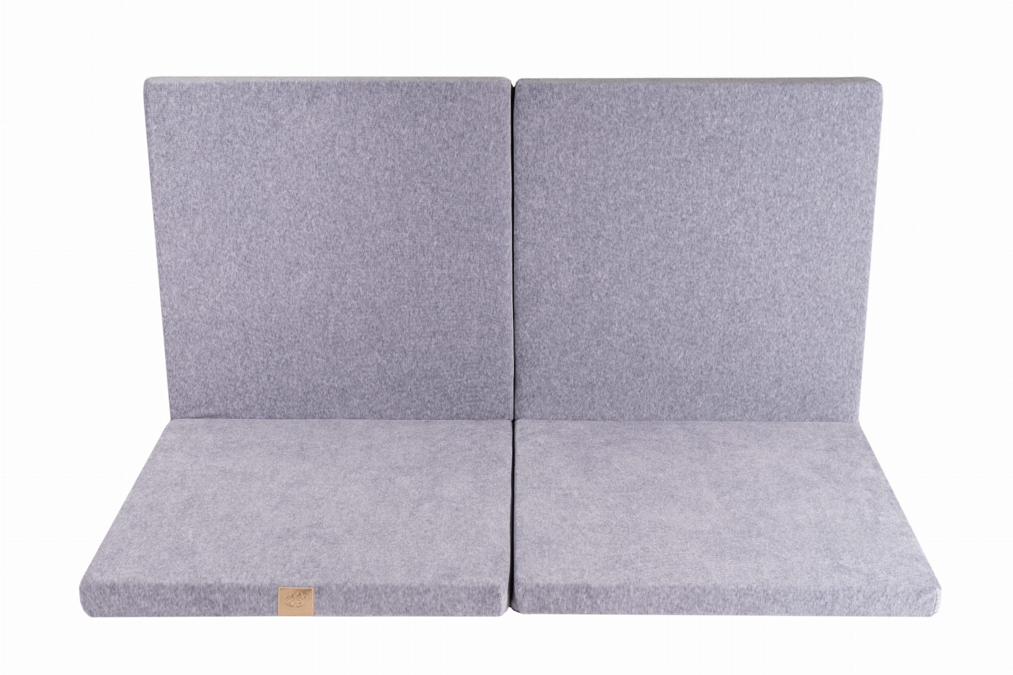 MeowBaby Spielmatte Velvet eckig 120x120cm - Hellgrau