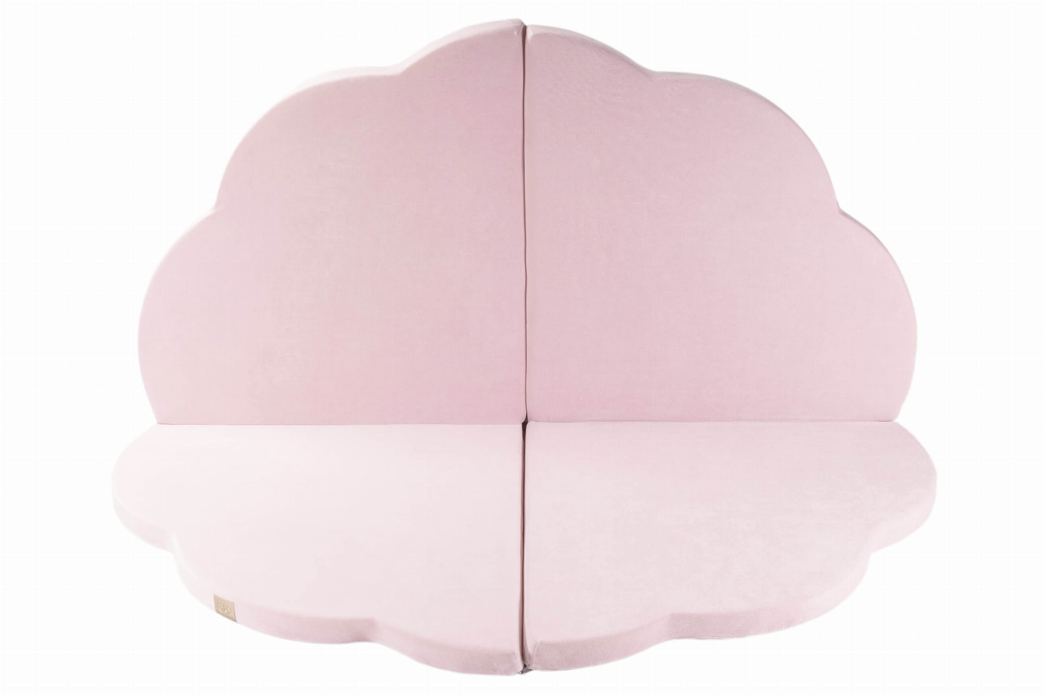 MeowBaby Play Mat Cloud Velvet 160x160cm - Light Pink