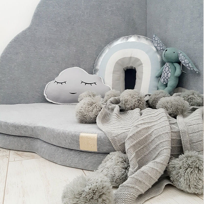 MeowBaby Spielmatte Wolke Velvet 160x160cm