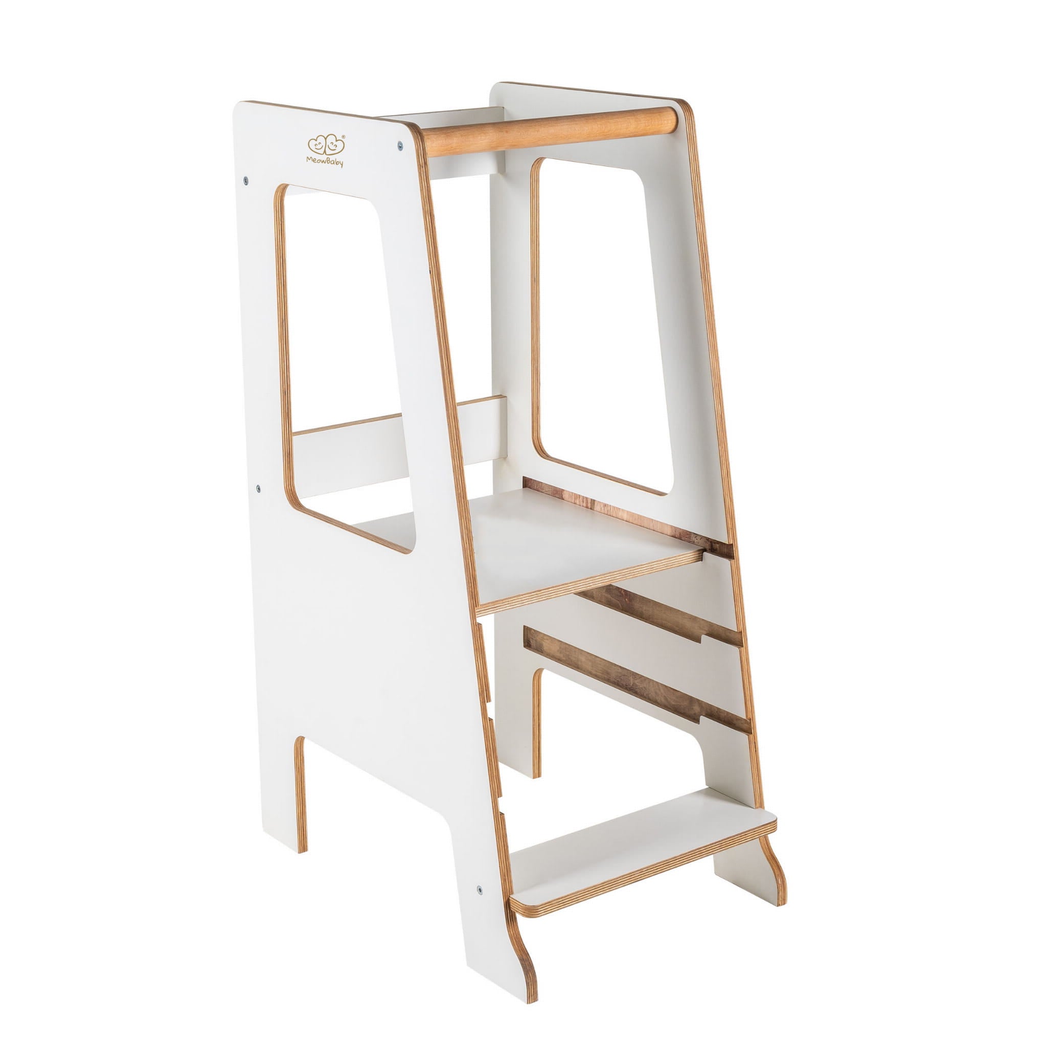 MeowBaby Learning Tower/Kitchen Helper Scandi - White