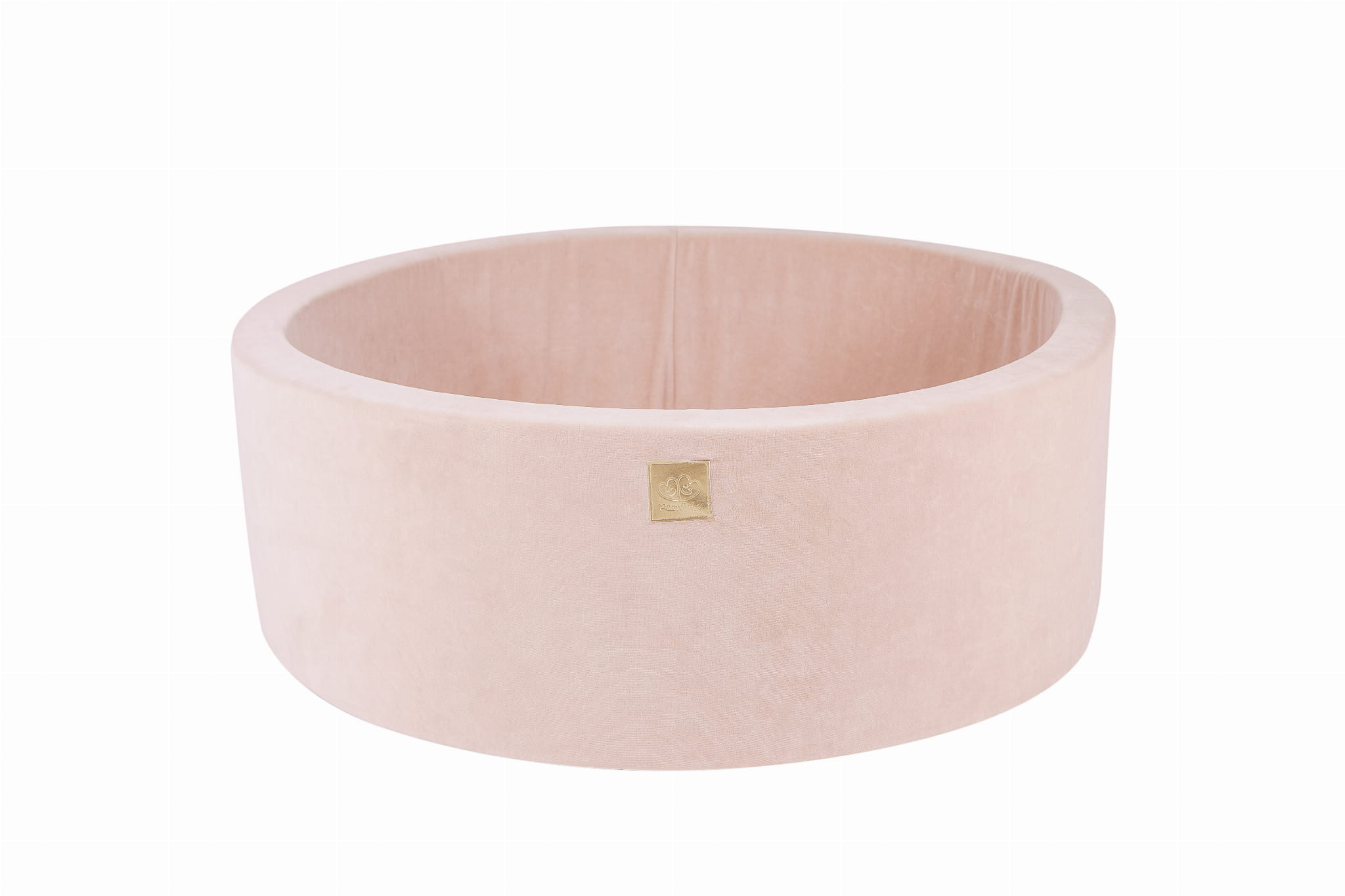 MeowBaby Bällebad Velvet ecru 90x30 cm, 200 Bälle - eigene Farbauswahl