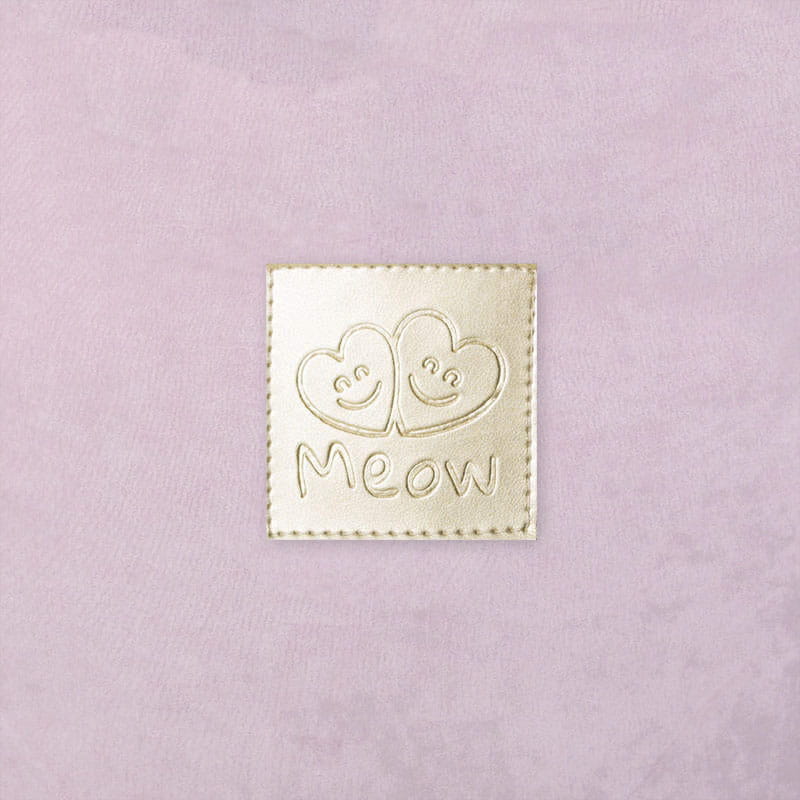 MeowBaby cover for ball pit 90x30cm, Velvet, Pastel Pink