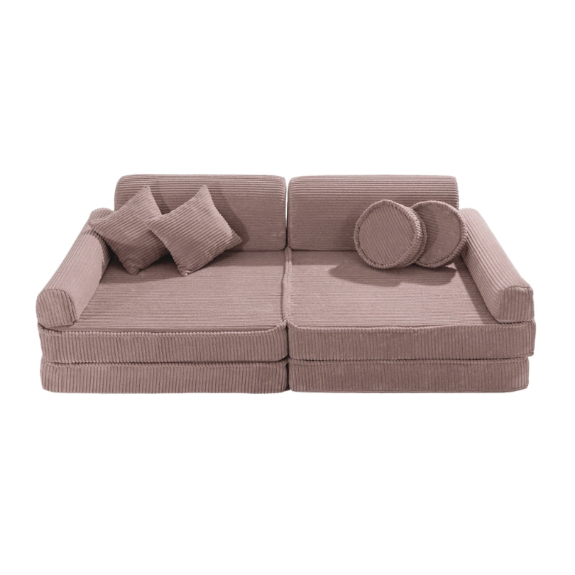 MeowBaby Spielsofa Ästhetik Cord - powder pink