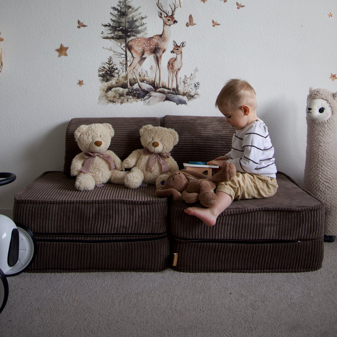 MeowBaby Spielsofa Ästhetik Cord Mini Basic - Classic Cord Edition