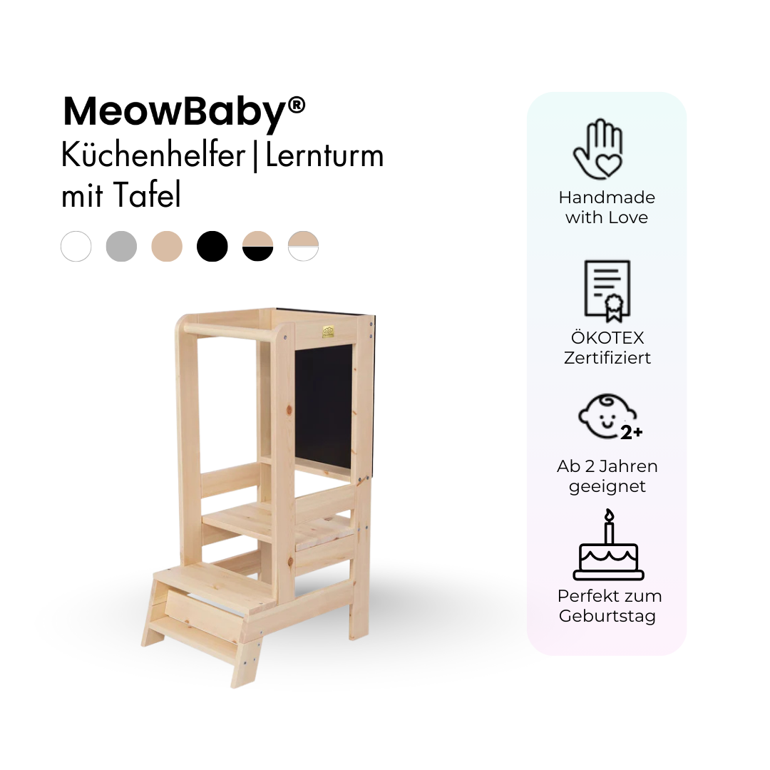 MeowBaby Lernturm/Küchenhelfer mit Tafel