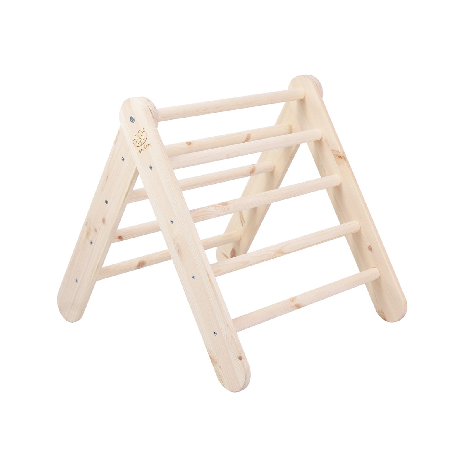 MeowBaby Montessori Kletterdreieck Pikler 60x61 cm - natur