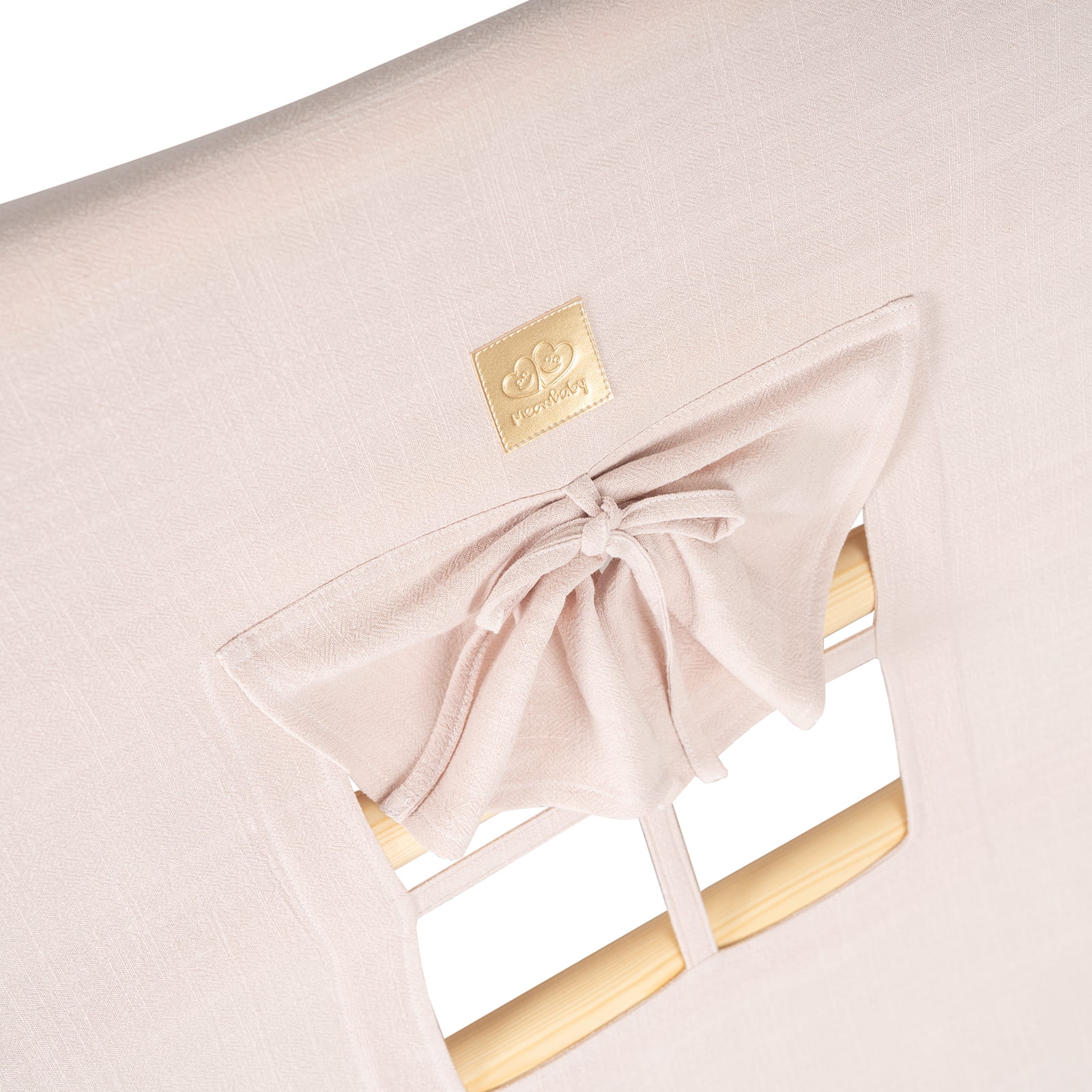 MeowBaby House with foldable children's ladder 60x61 cm - Pink House, Natural Ladder