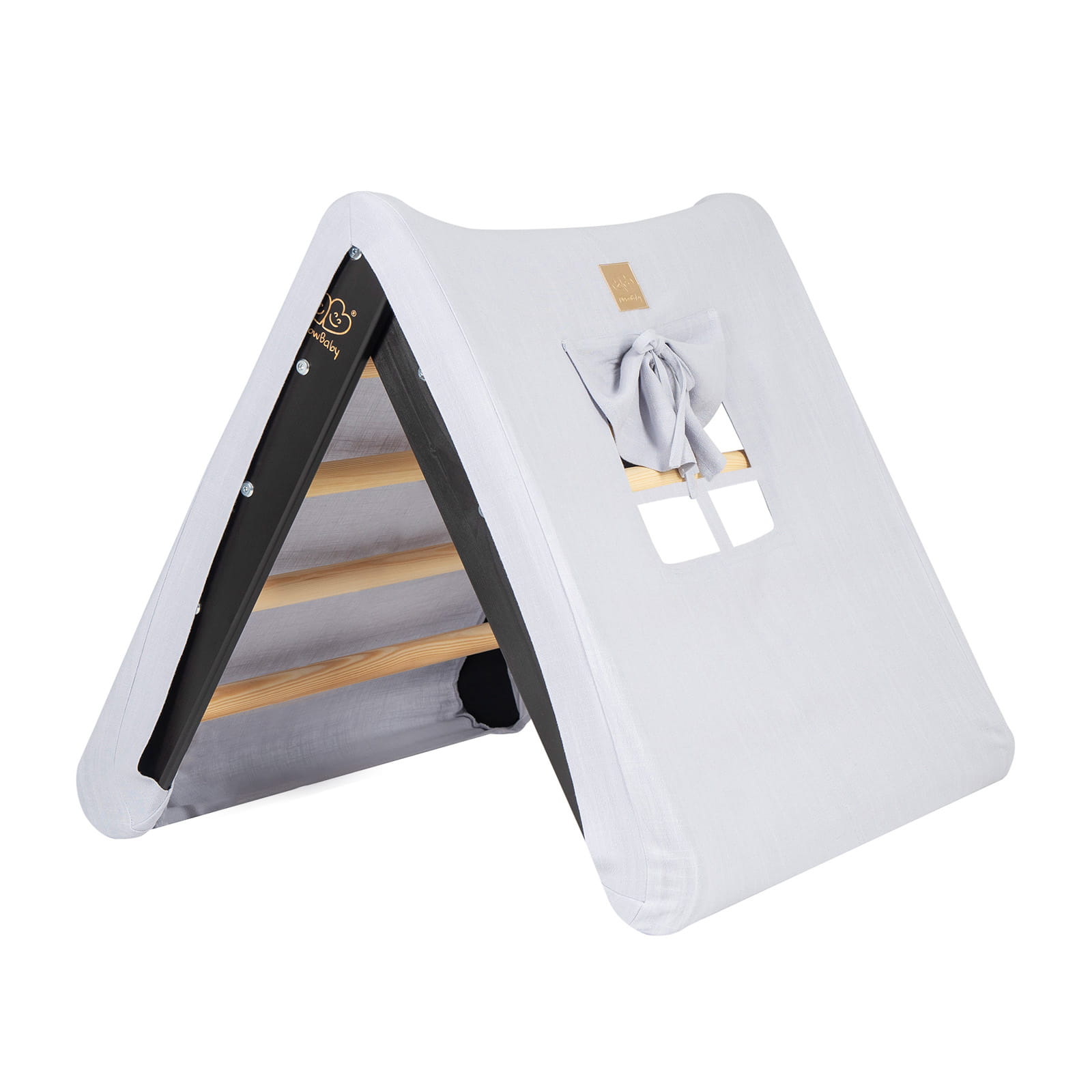 MeowBaby Haus mit faltbarer Kinderleiter 60x61 cm