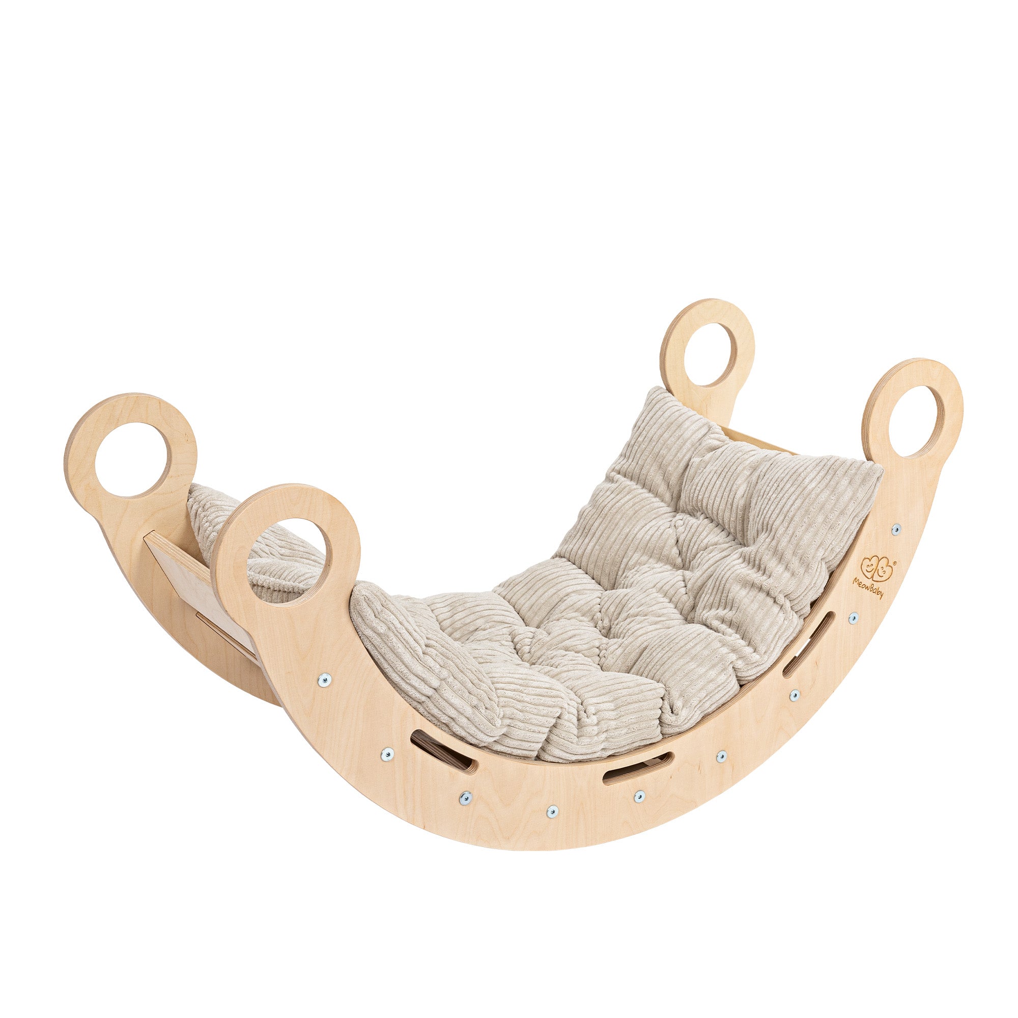 MeowBaby Dream Rocker Balancewippe/Schaukel L - natur
