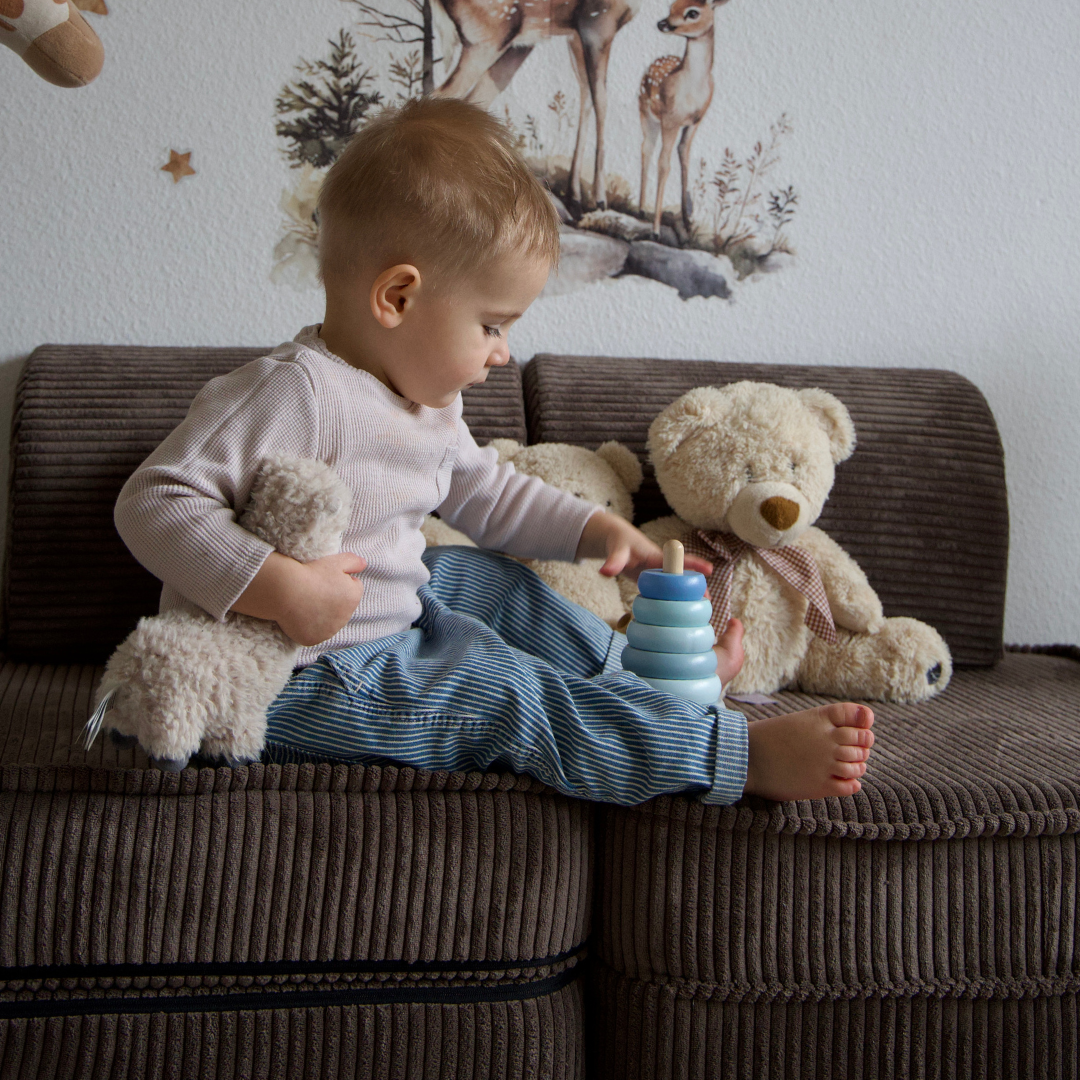MeowBaby Spielsofa Ästhetik Cord Mini Basic - Classic Cord Edition