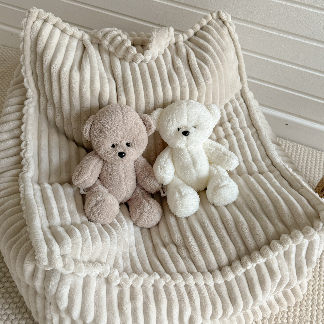 MeowBaby Children's Beanbag Churros Square - Cutton Beige