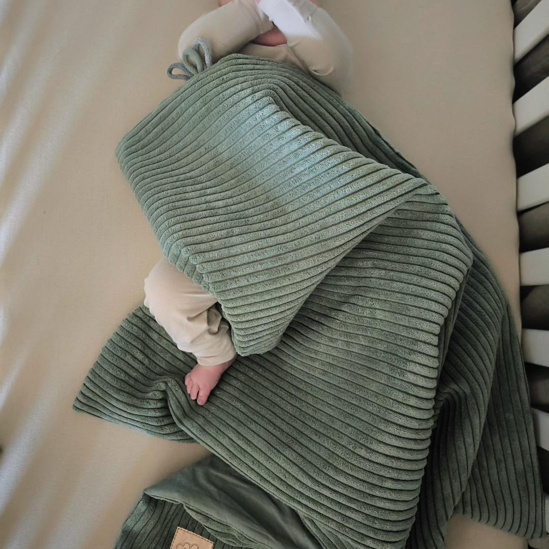 MeowBaby Babydecke Ästhetik Cord für Neugeborene - Classic Cord Edition