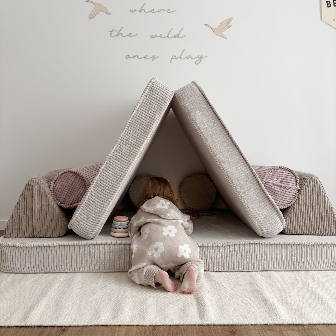 MeowBaby Spielsofa Ästhetik Cord - Cookie Dream