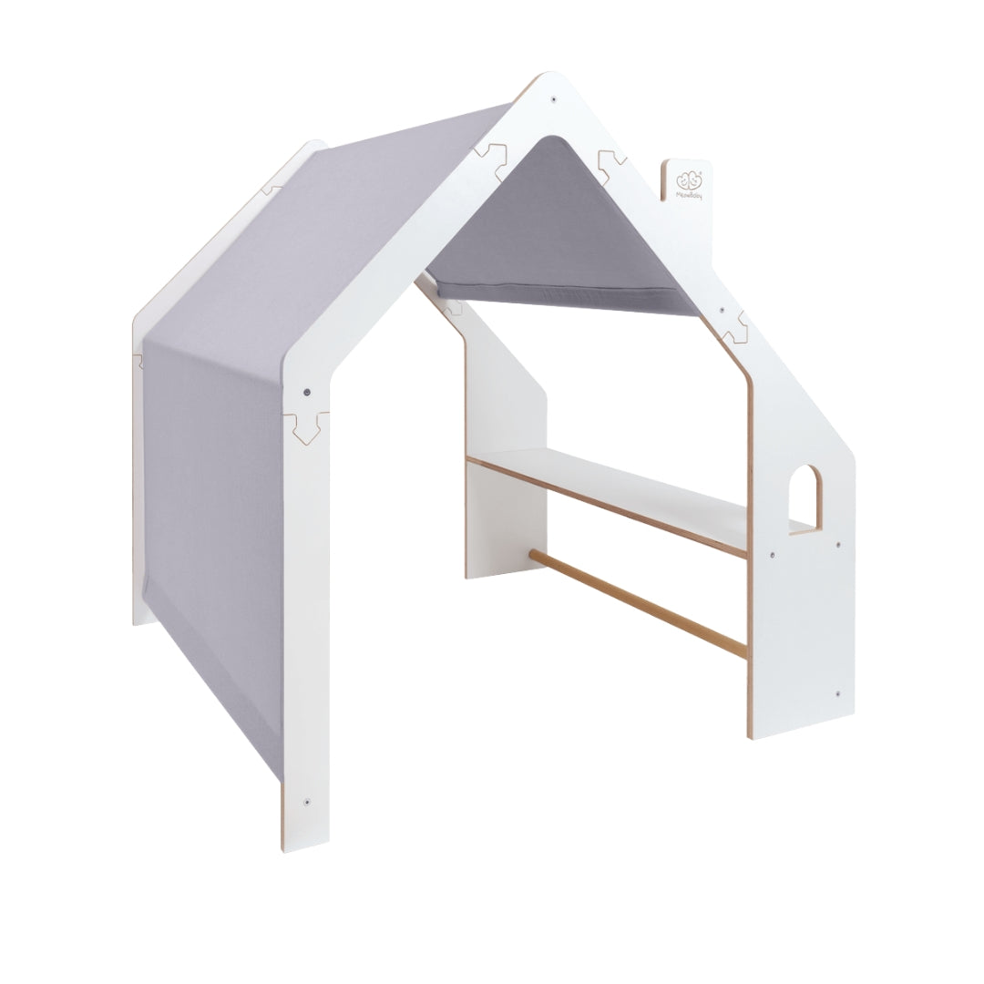 MeowBaby playhouse/shop white with blue roof