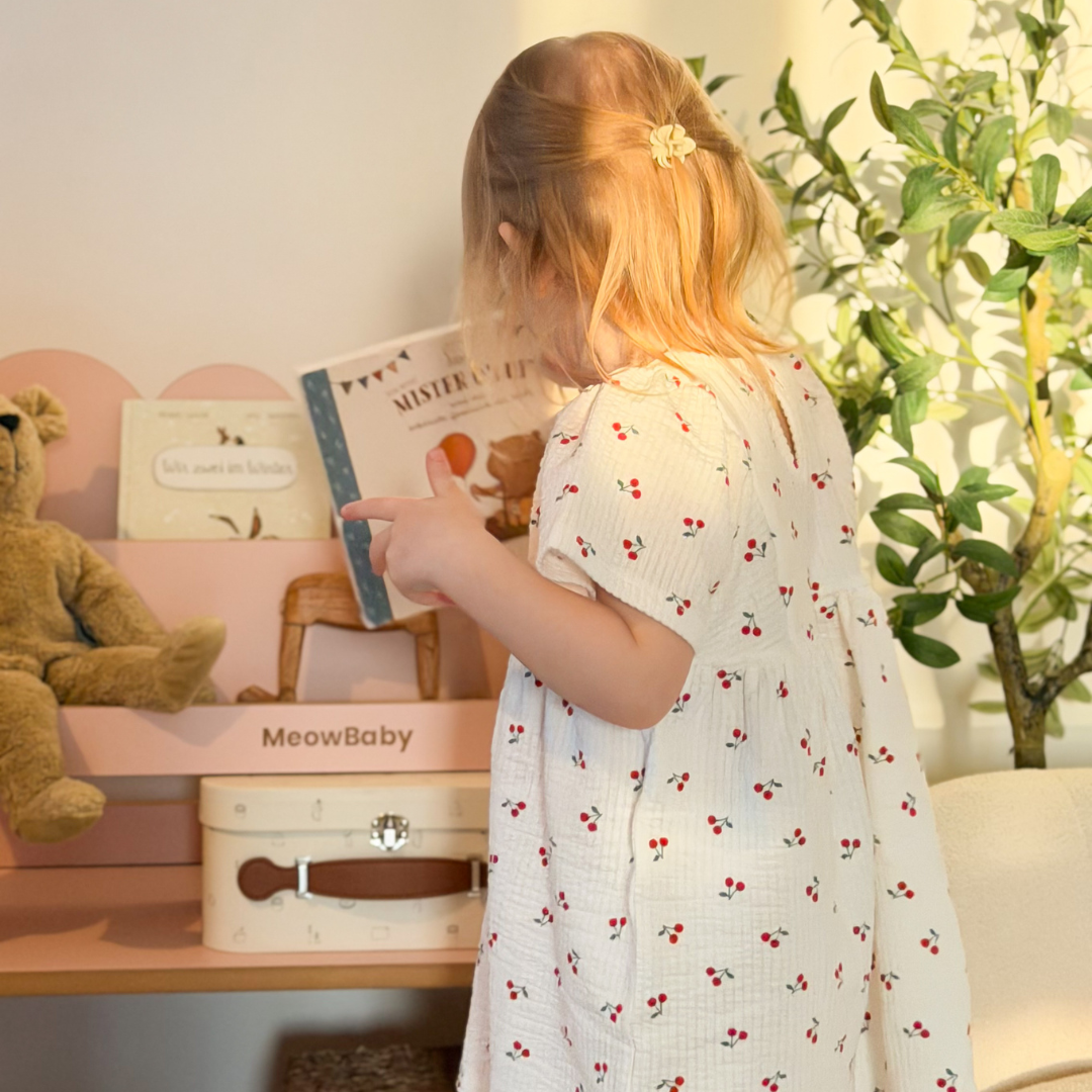 MeowBaby 2-in-1 Montessori-Bücherregal Cloudy